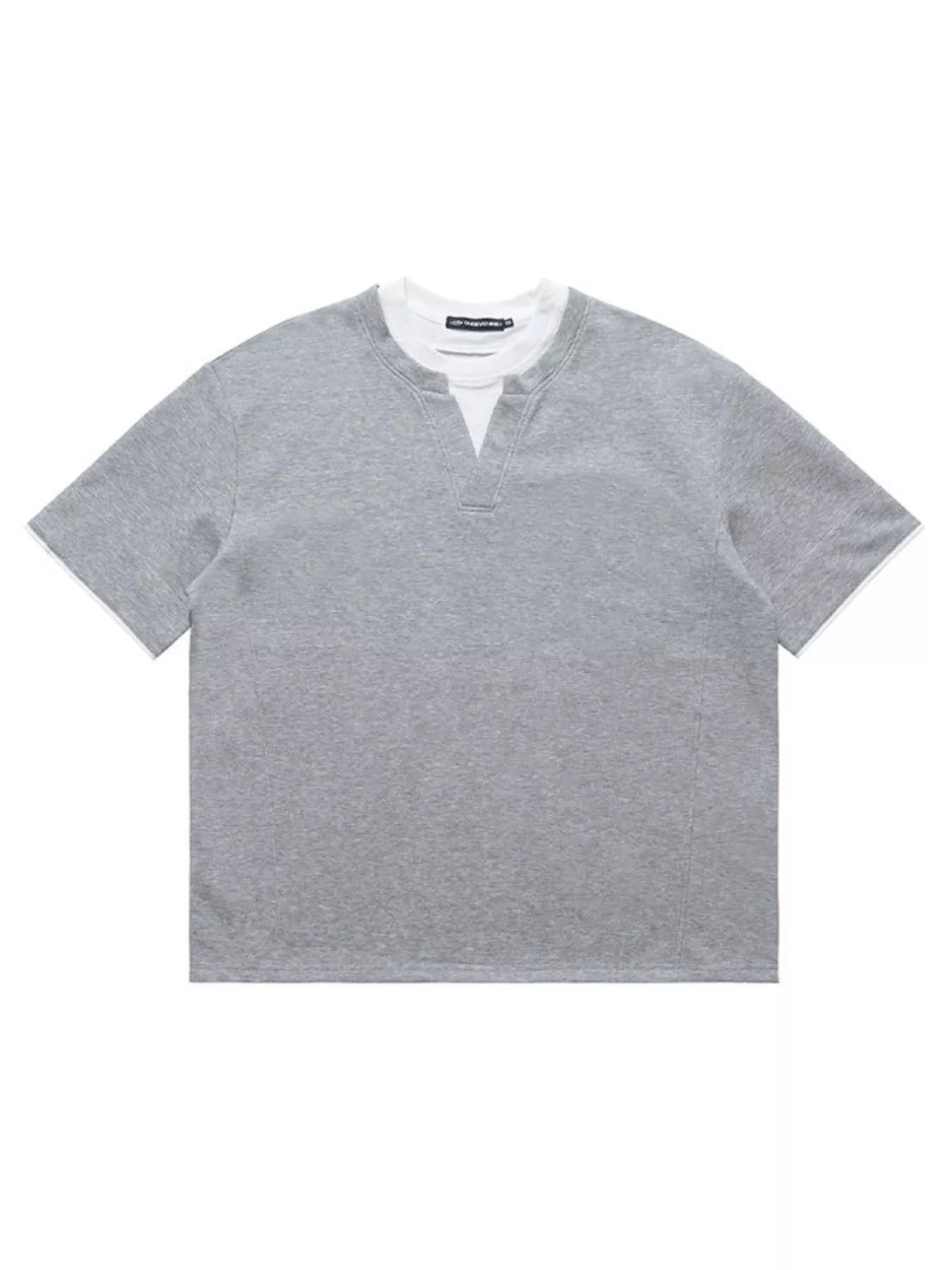 Men's Contrast Trim Short Sleeve T-Shirt designed for comfort and style at Lookzlike