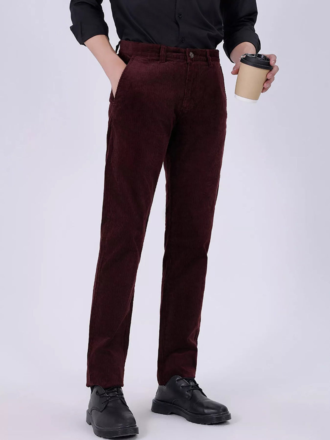 Men's Corduroy Slim - Fit Pants designed for comfort and style at Lookzlike