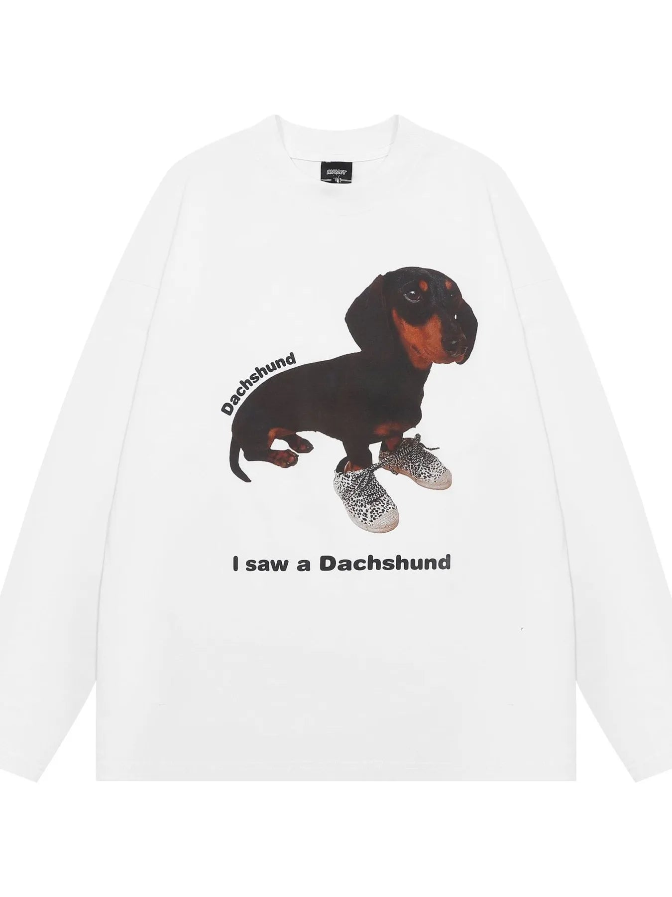 Men's Dog Graphic Long Sleeve T-Shirt - Lookzlike