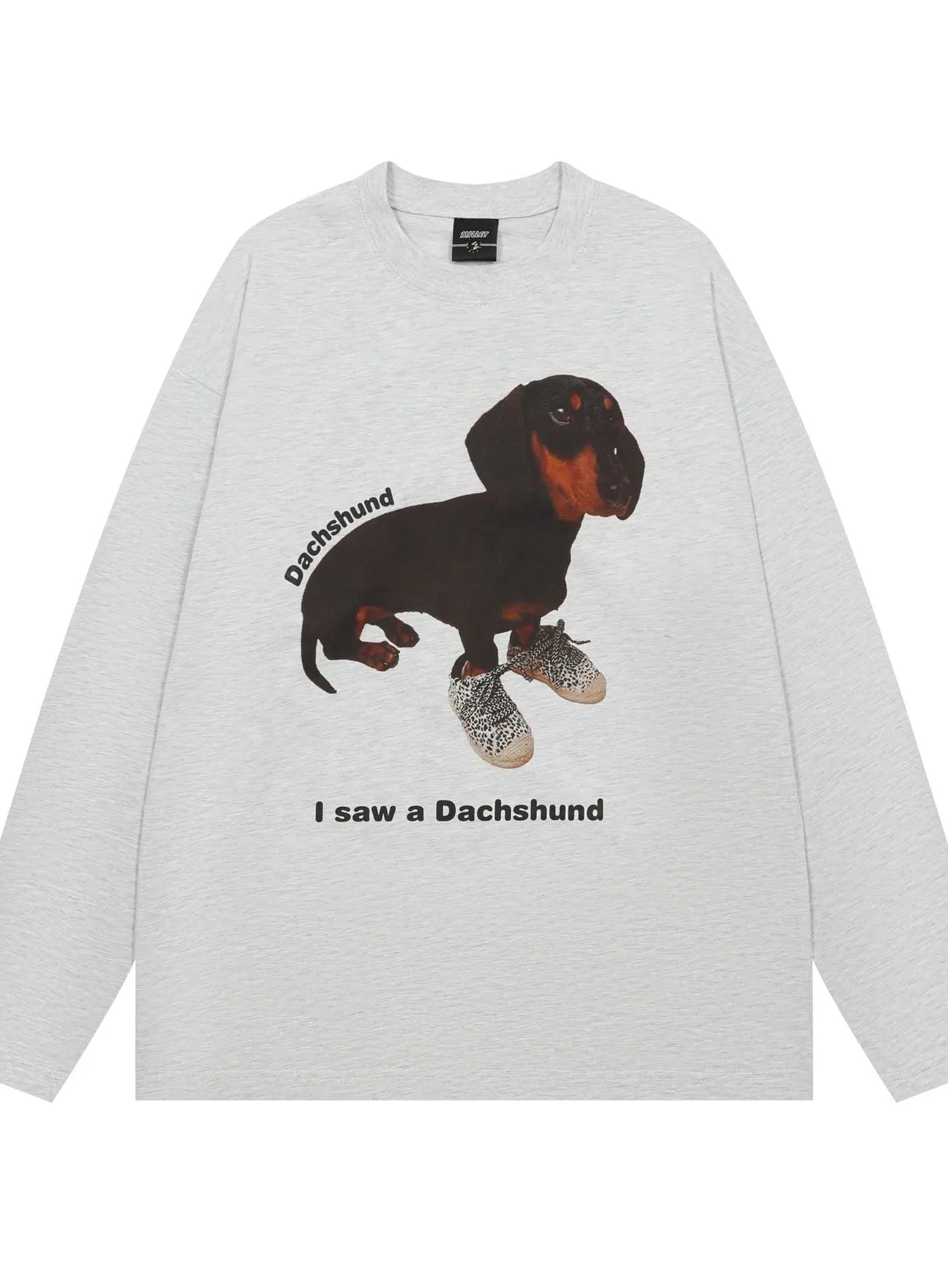 Men's Dog Graphic Long Sleeve T-Shirt - Lookzlike