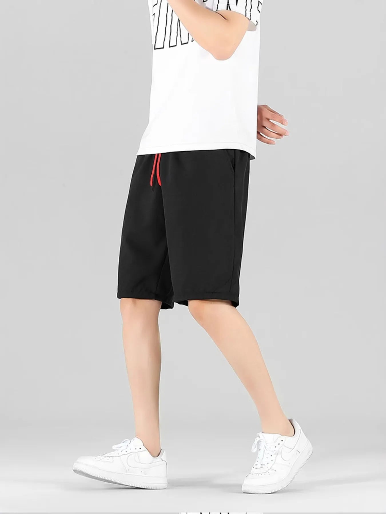 Men's Drawstring Shorts with Pockets designed for comfort and style at Lookzlike