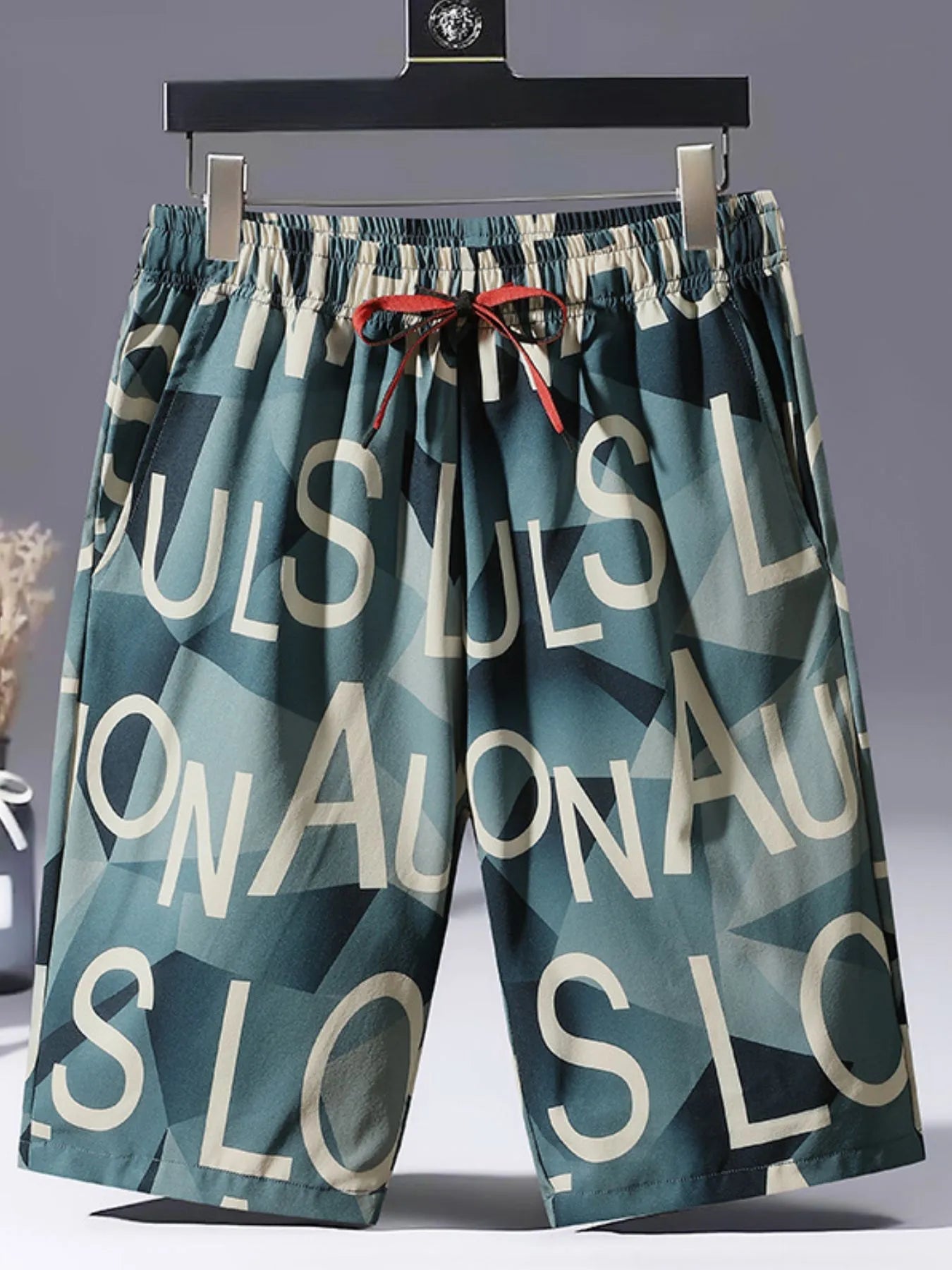 Men's Drawstring Shorts with Pockets designed for comfort and style at Lookzlike