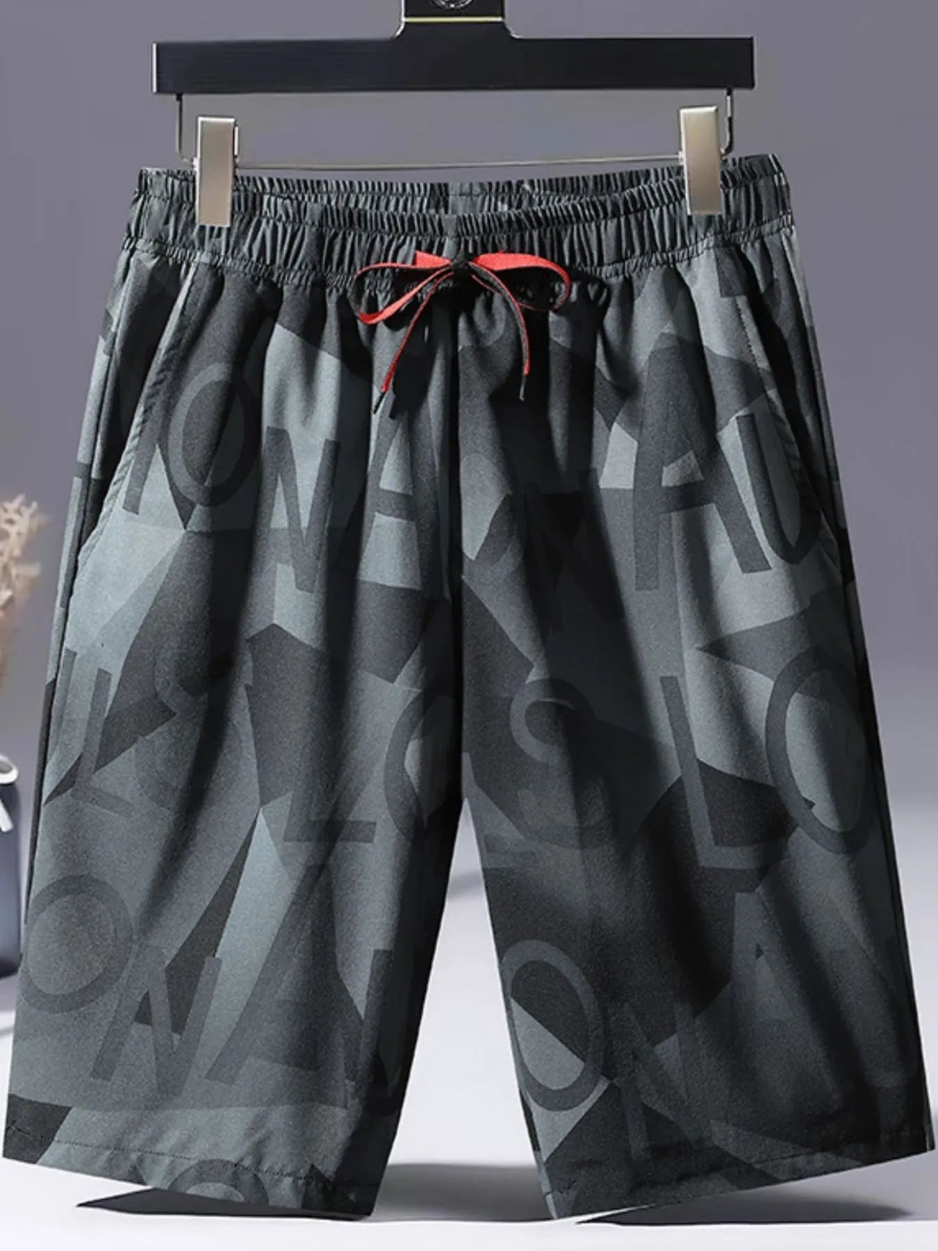 Men's Drawstring Shorts with Pockets designed for comfort and style at Lookzlike