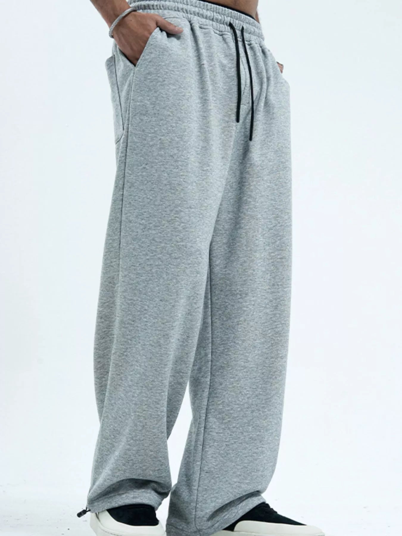 Men's Drawstring Wide Leg Pants designed for comfort and style at Lookzlike