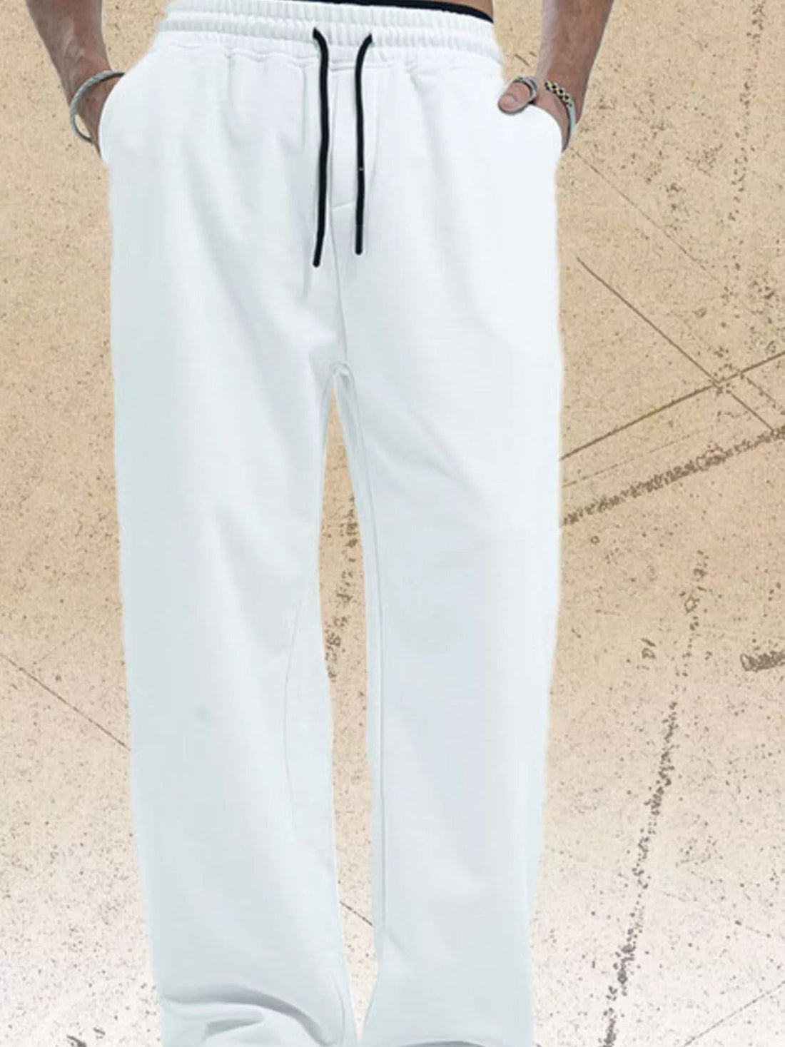 Men's Drawstring Wide Leg Pants designed for comfort and style at Lookzlike