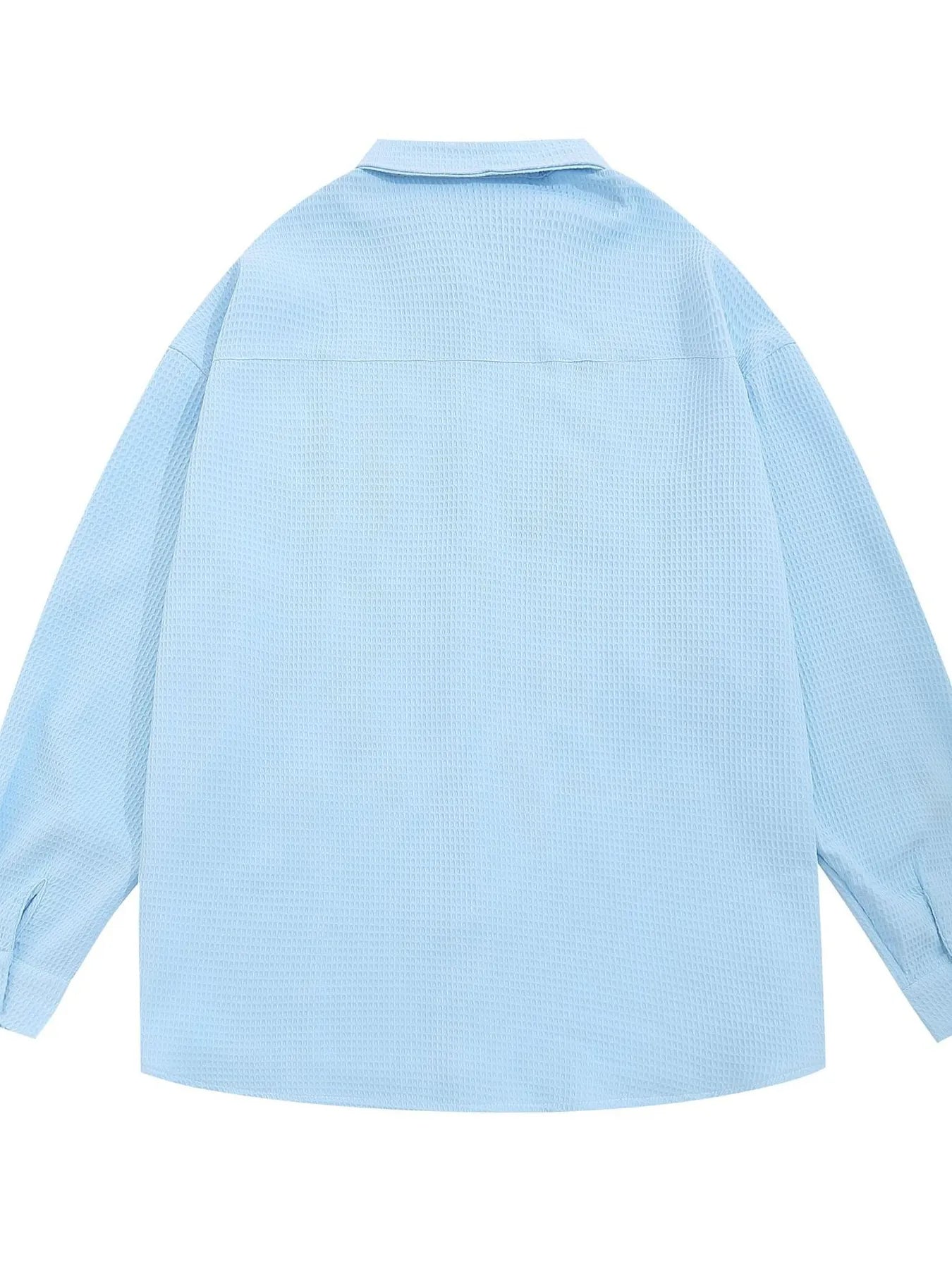 Men's Embroidered Floral Long Sleeve Casual Shirt - Lookzlike