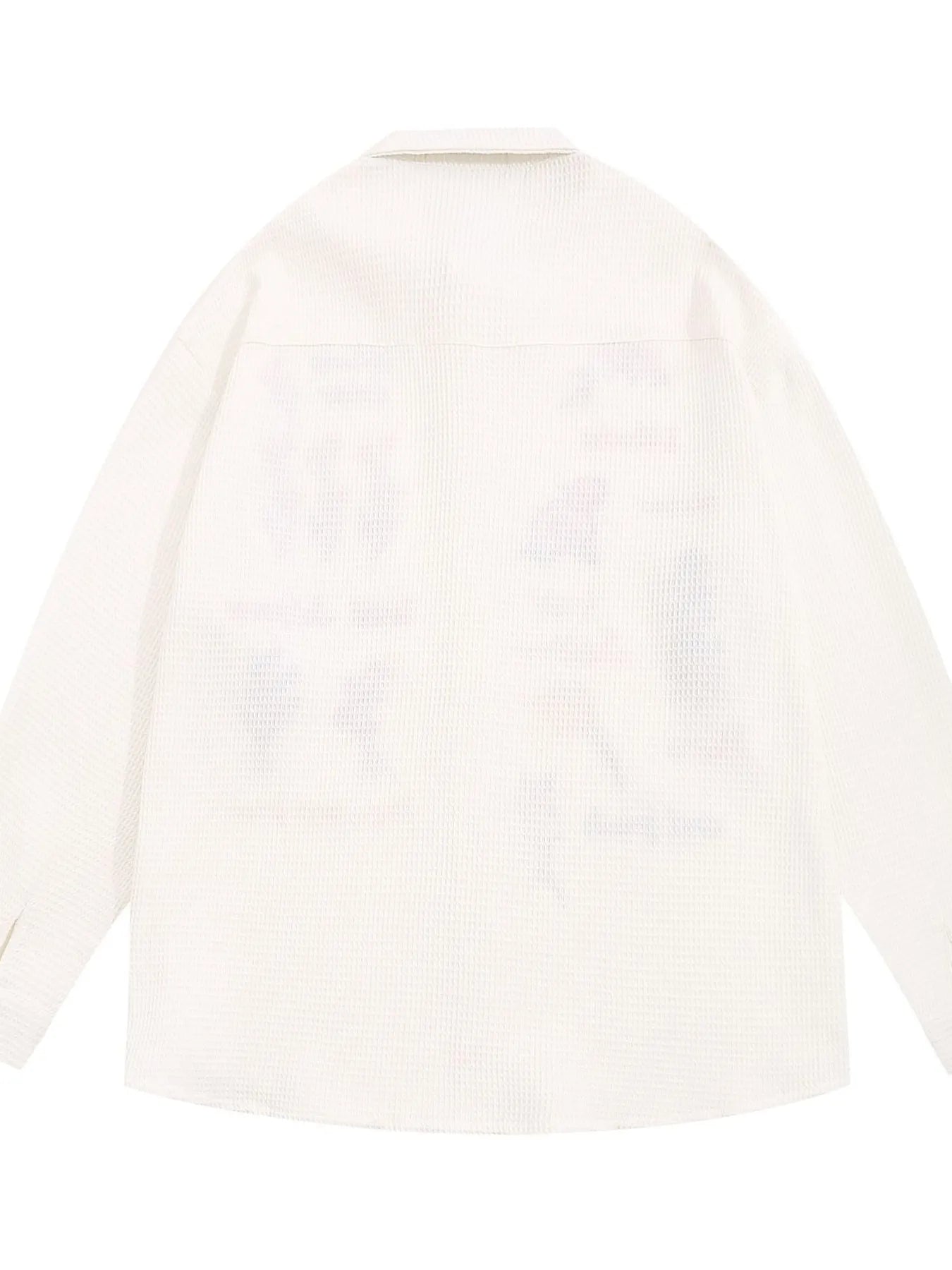 Men's Embroidered Floral Long Sleeve Casual Shirt - Lookzlike