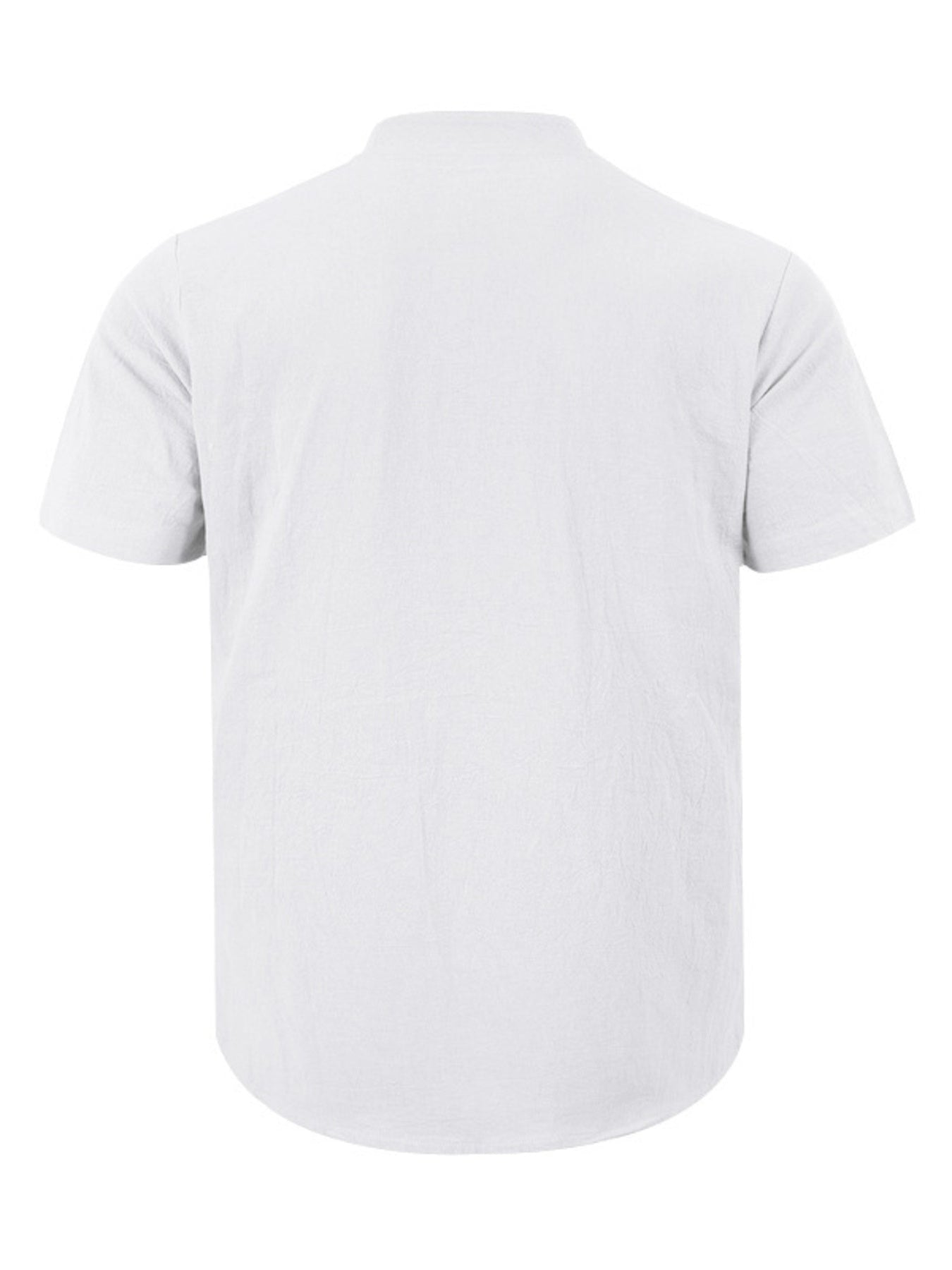Men's Full Size Button Detail Short Sleeve Shirt Plus Size designed for comfort and style at Lookzlike