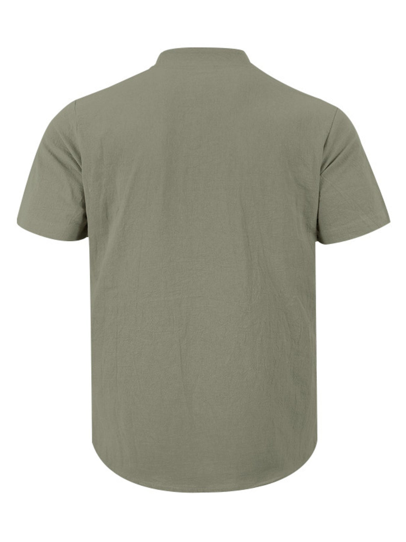 Men's Full Size Button Detail Short Sleeve Shirt Plus Size designed for comfort and style at Lookzlike