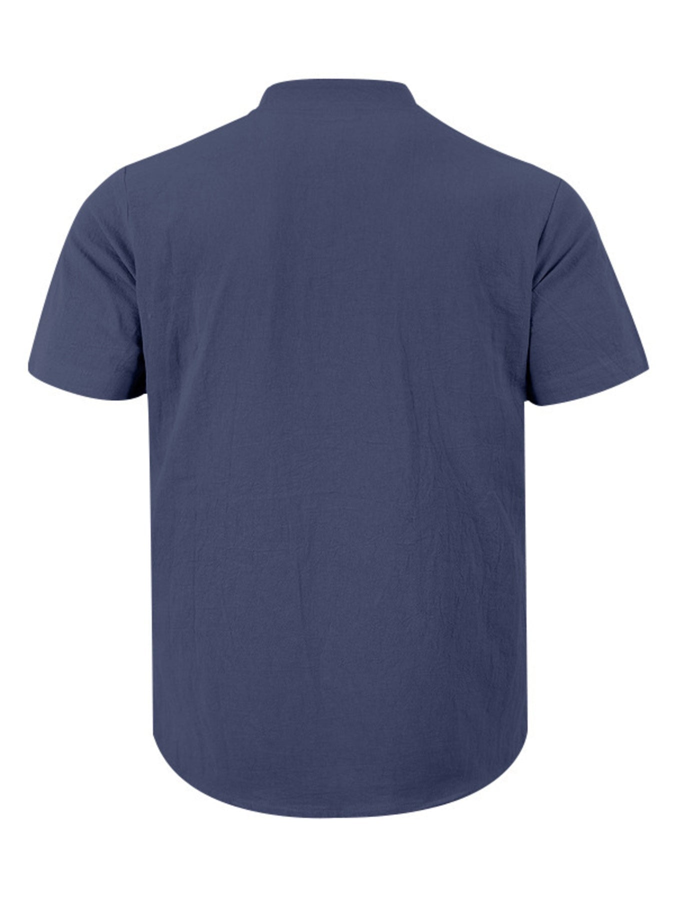 Men's Full Size Button Detail Short Sleeve Shirt Plus Size designed for comfort and style at Lookzlike