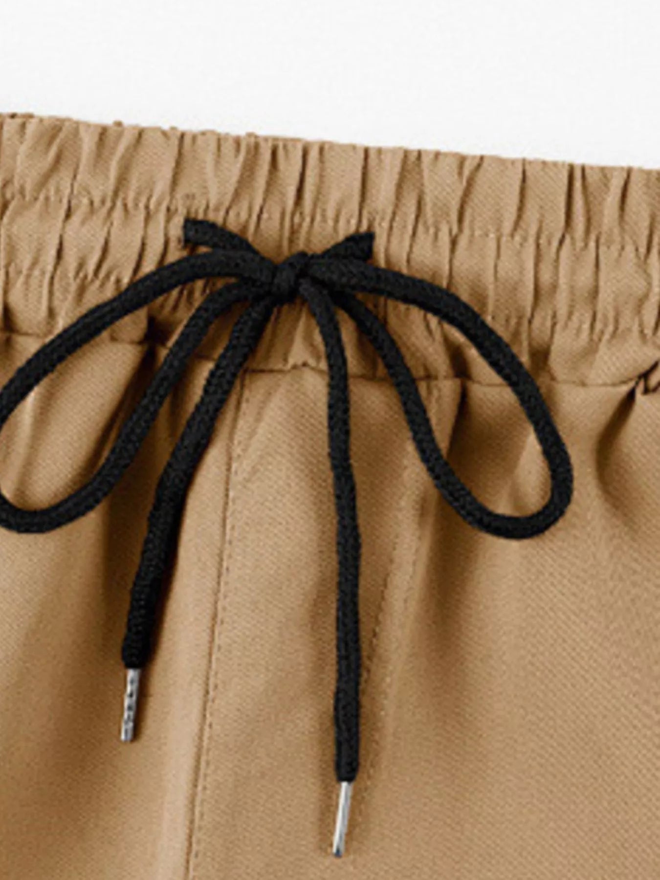 Men's Full Size Cargo Pants with Drawstring Waist Plus Size designed for comfort and style at Lookzlike