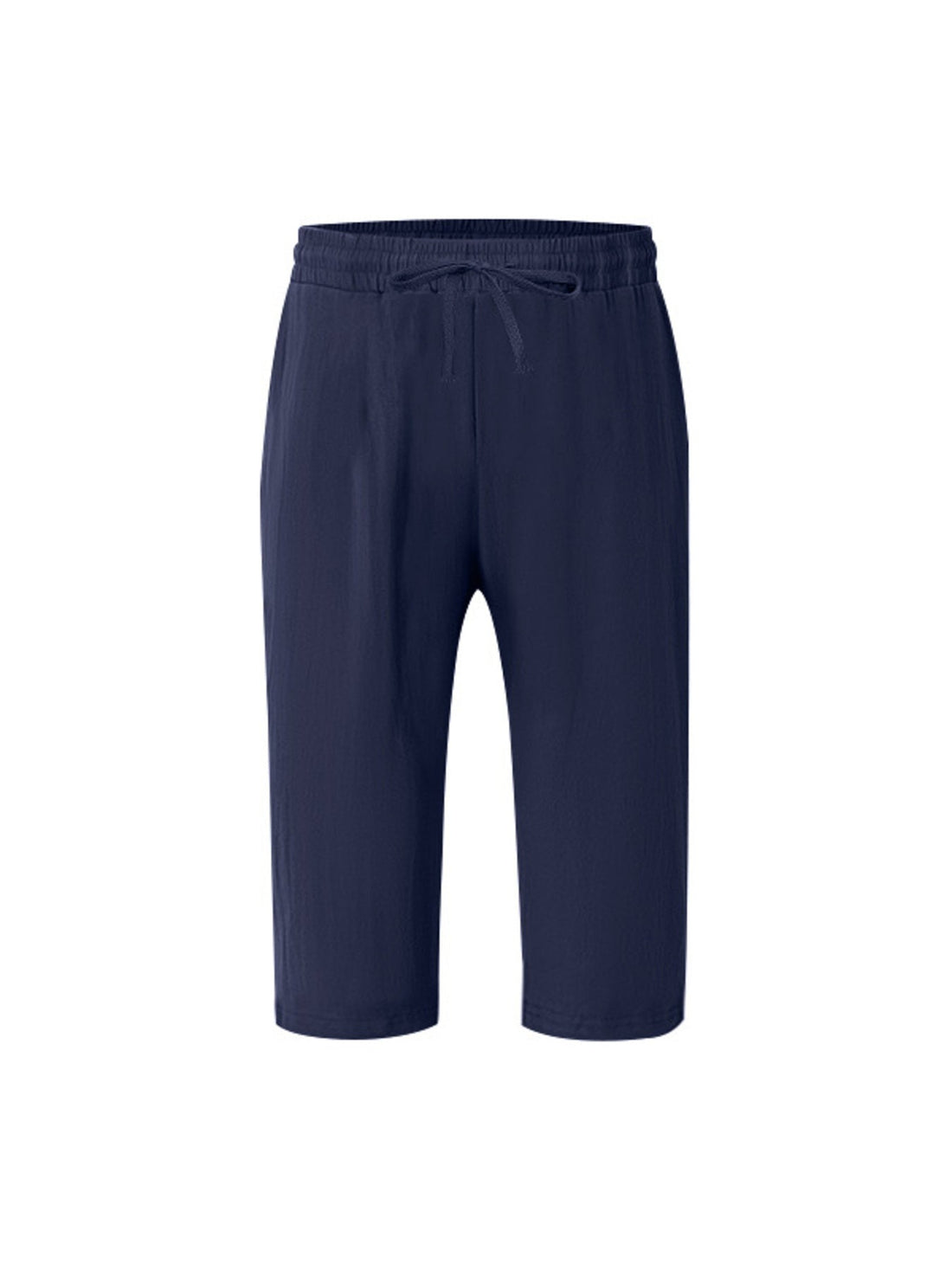 Men's Full Size Casual Drawstring Cropped Pants Plus Size designed for comfort and style at Lookzlike