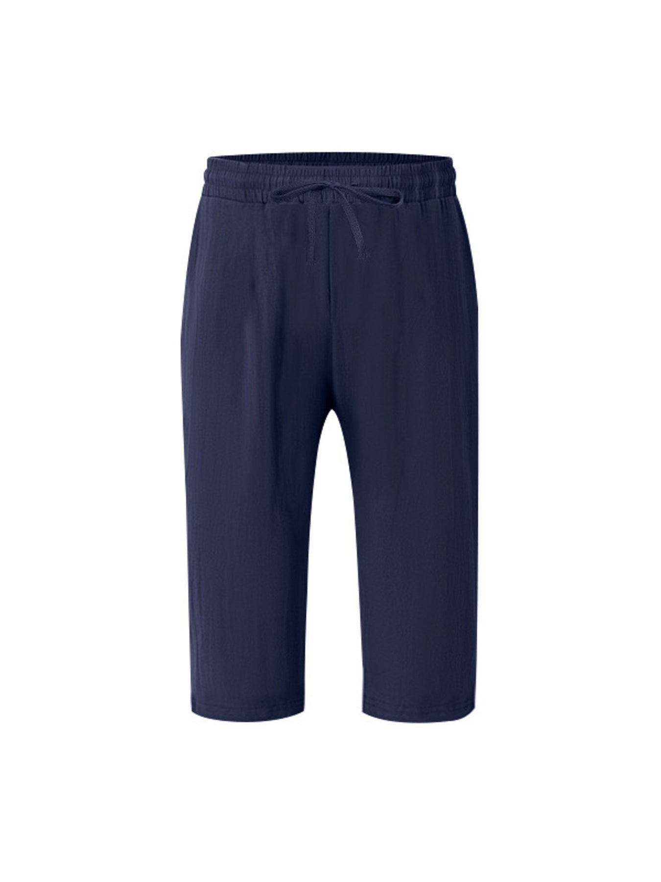 Men's Full Size Casual Drawstring Cropped Pants Plus Size designed for comfort and style at Lookzlike