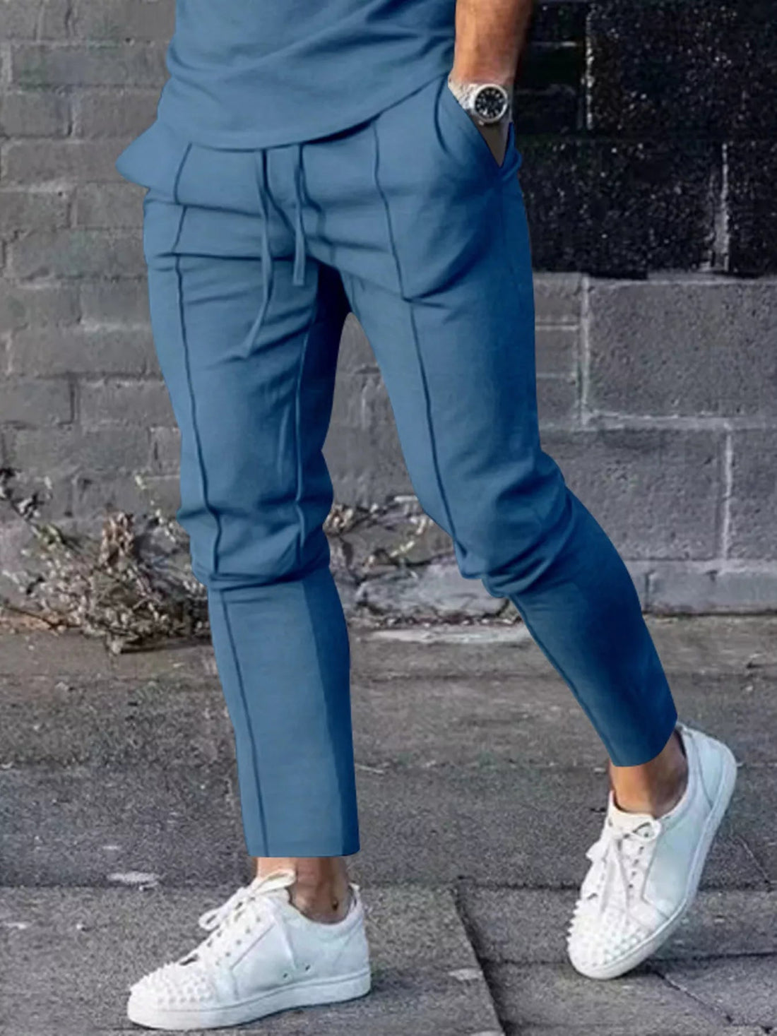 Men's Full Size Casual Drawstring Pants Plus Size designed for comfort and style at Lookzlike