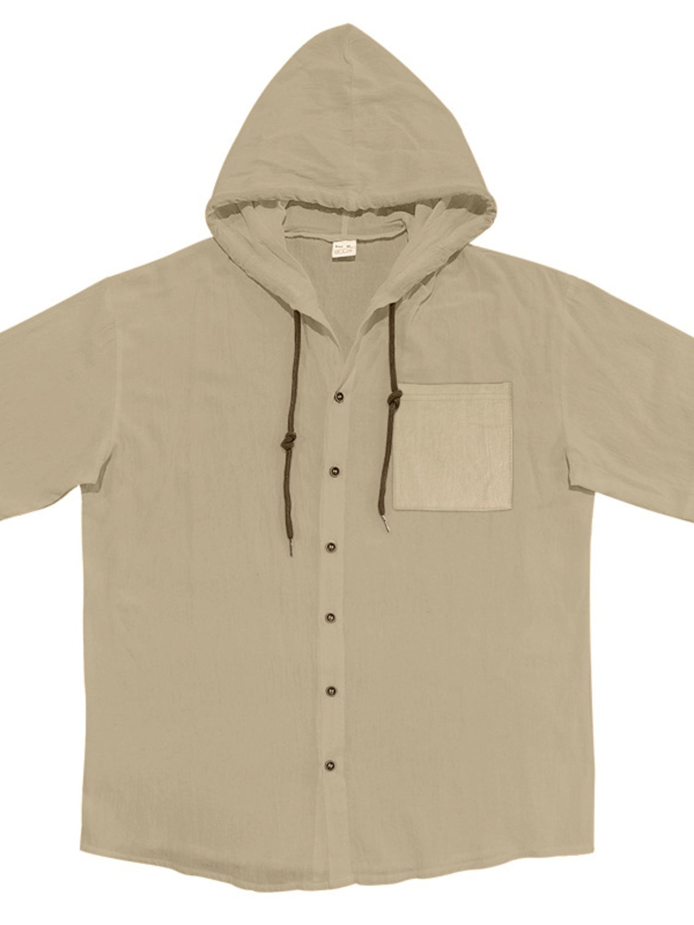 Men's Full Size Casual Hooded Short-Sleeve Shirt Plus Size designed for comfort and style at Lookzlike