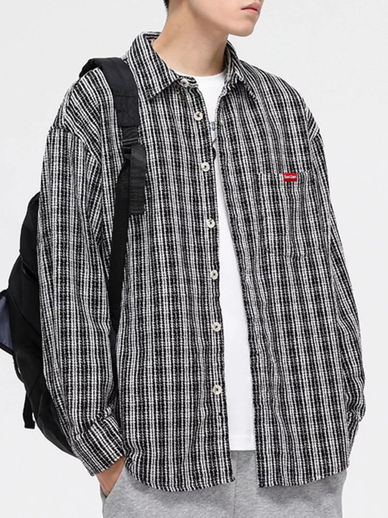 Men's Full Size Casual Plaid Button Up Shirt Plus Size designed for comfort and style at Lookzlike