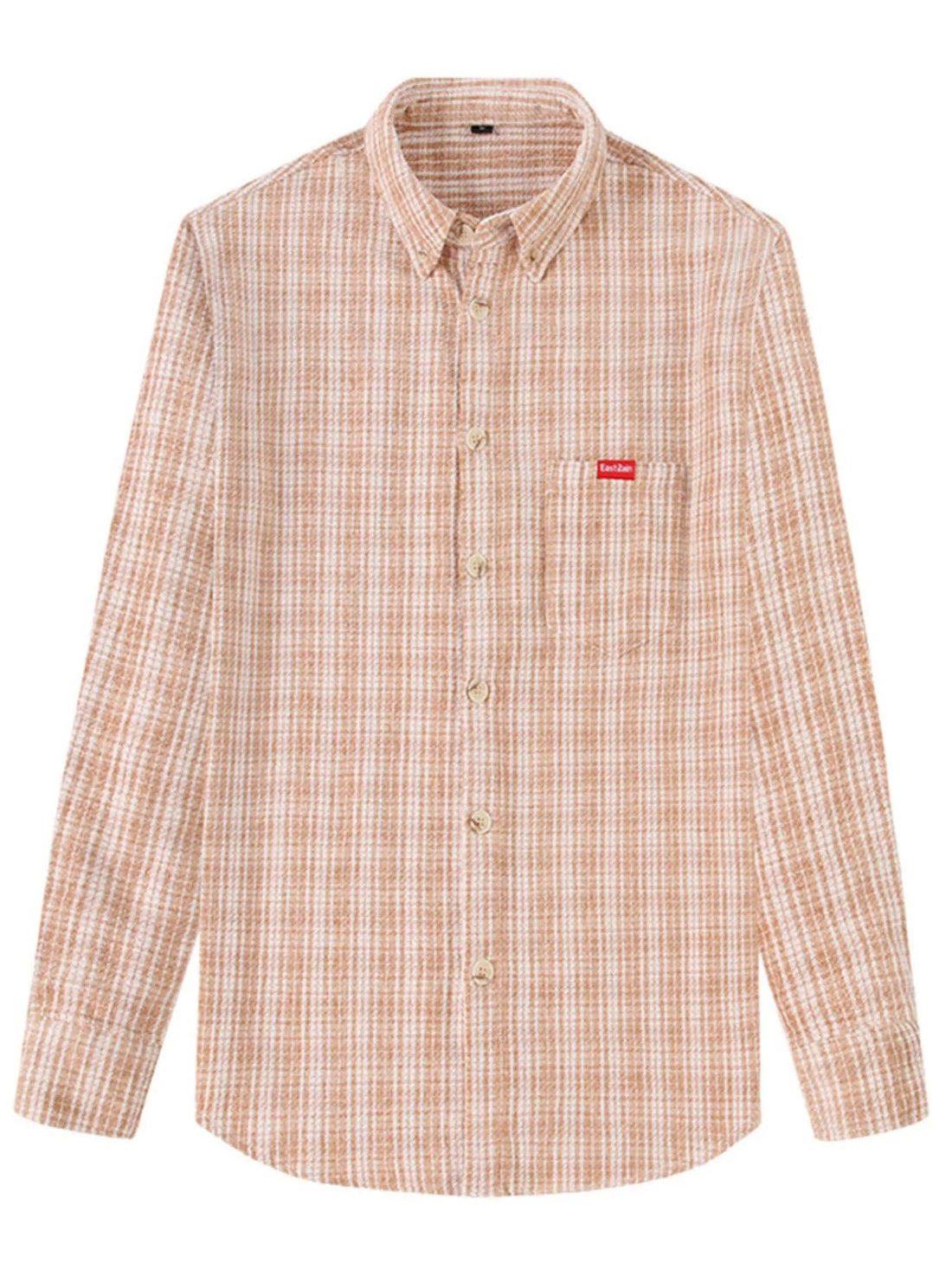 Men's Full Size Casual Plaid Button Up Shirt Plus Size designed for comfort and style at Lookzlike