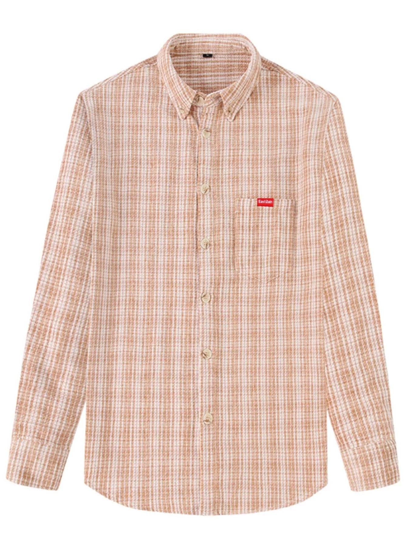 Men's Full Size Casual Plaid Button Up Shirt Plus Size designed for comfort and style at Lookzlike