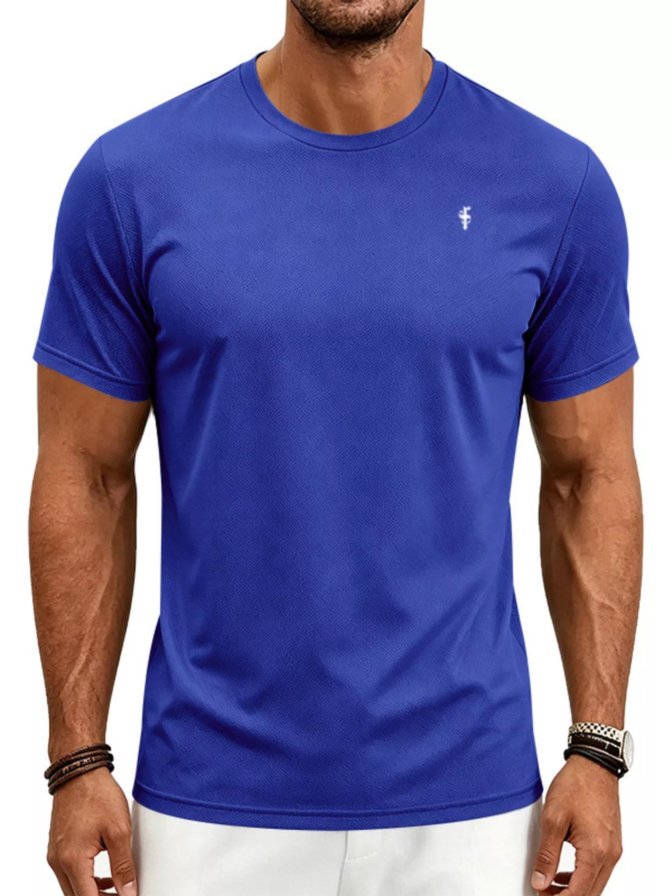 Men's Full Size Classic Fit Crew Neck T-Shirt Plus Size designed for comfort and style at Lookzlike