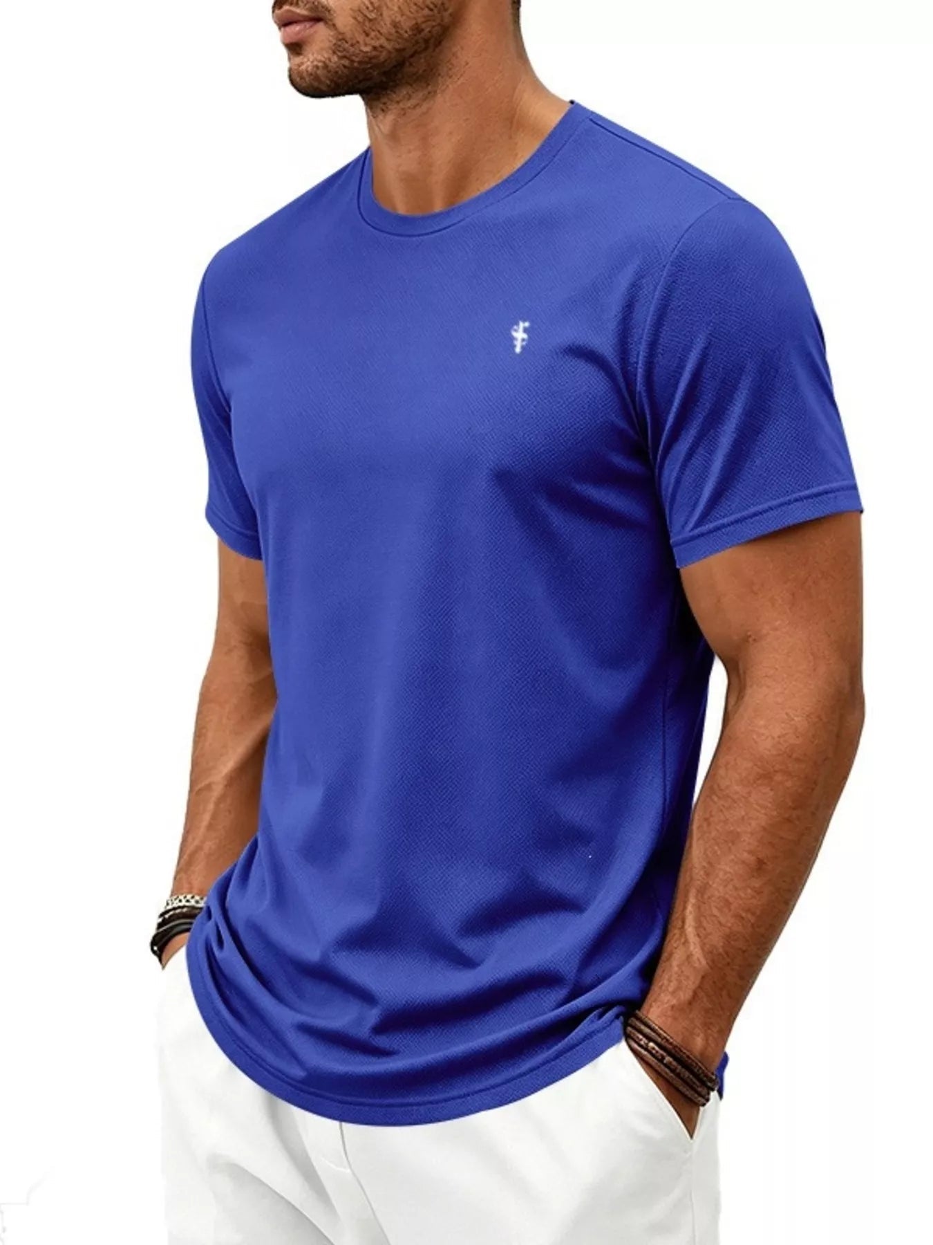 Men's Full Size Classic Fit Crew Neck T-Shirt Plus Size designed for comfort and style at Lookzlike