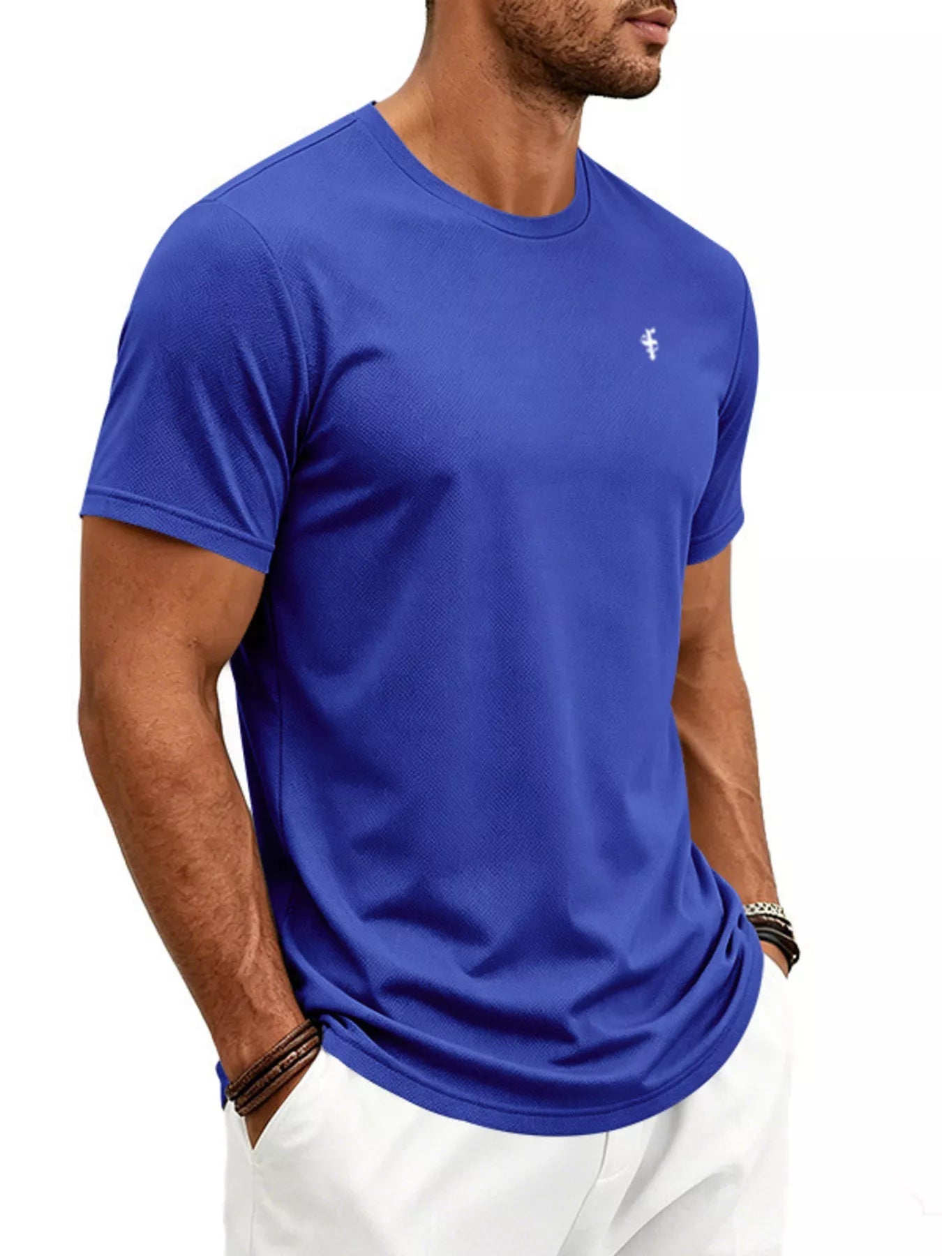 Men's Full Size Classic Fit Crew Neck T-Shirt Plus Size designed for comfort and style at Lookzlike