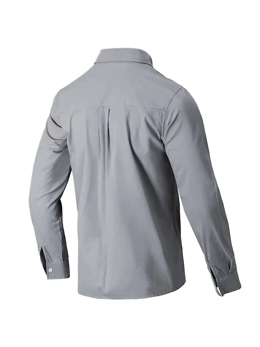 Men's Full Size Collared Neck Button Down Shirt Plus Size - Lookzlike