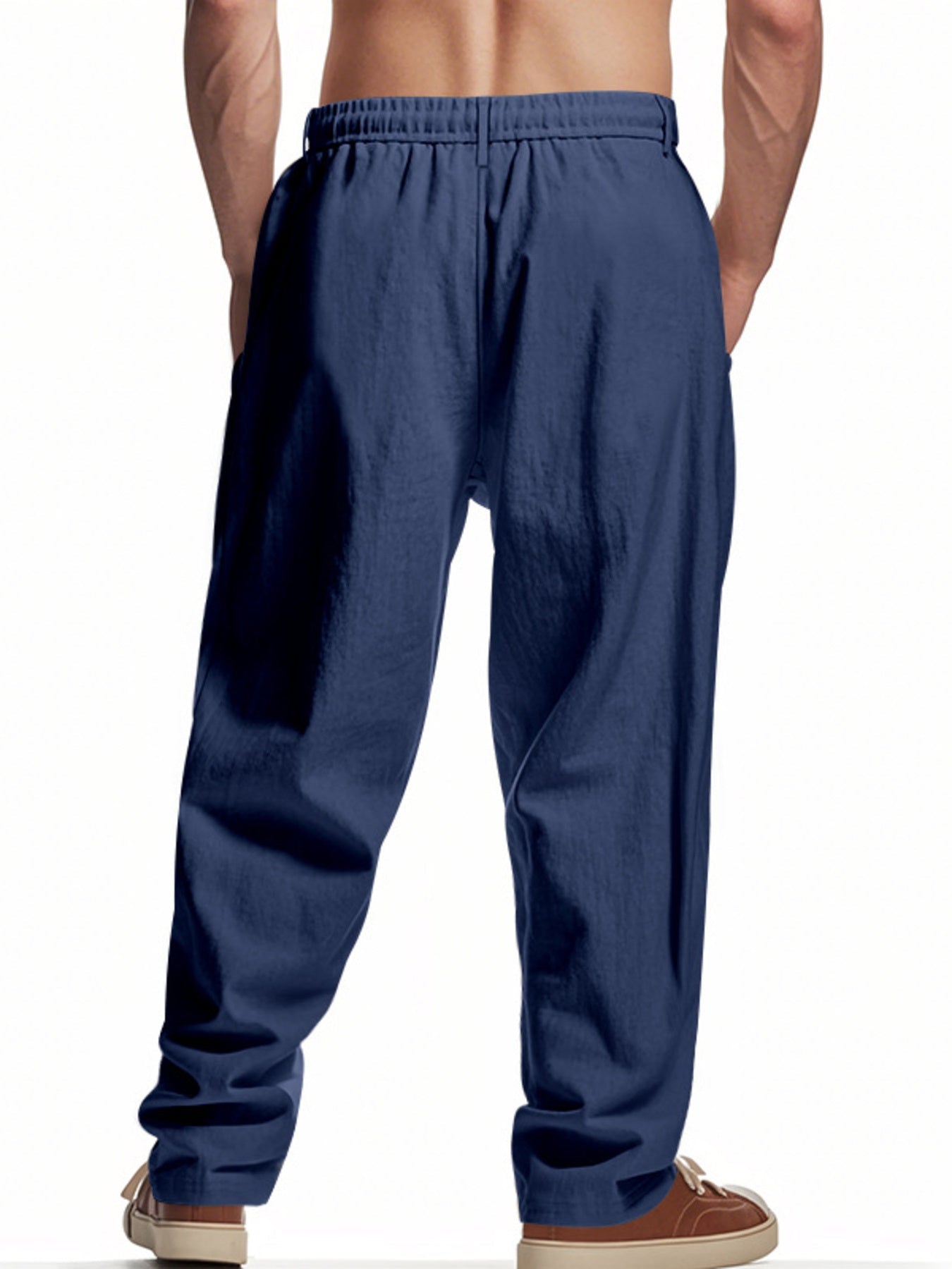 Men's Full Size Drawstring Loose Fit Pants Plus Size designed for comfort and style at Lookzlike