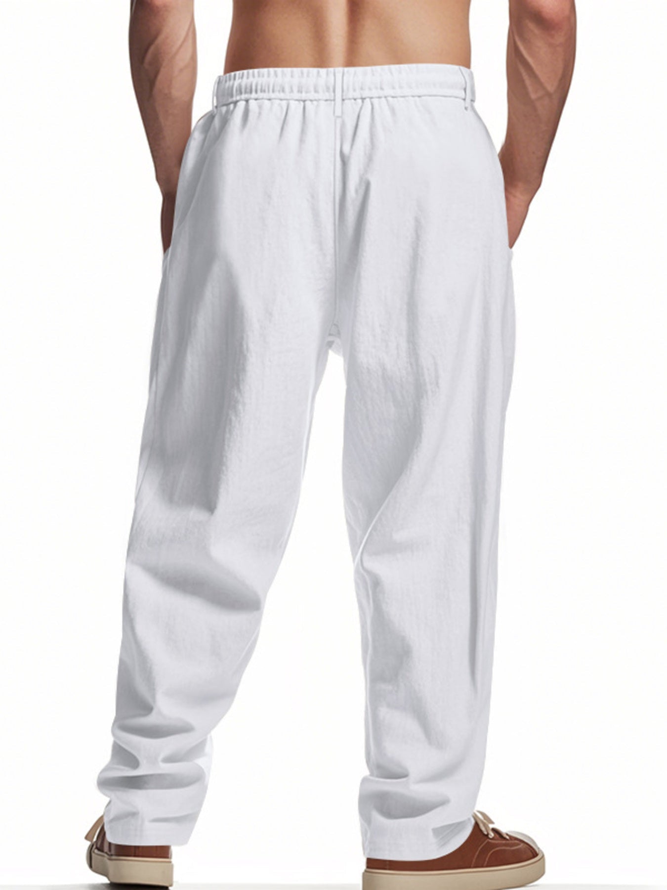 Men's Full Size Drawstring Loose Fit Pants Plus Size designed for comfort and style at Lookzlike