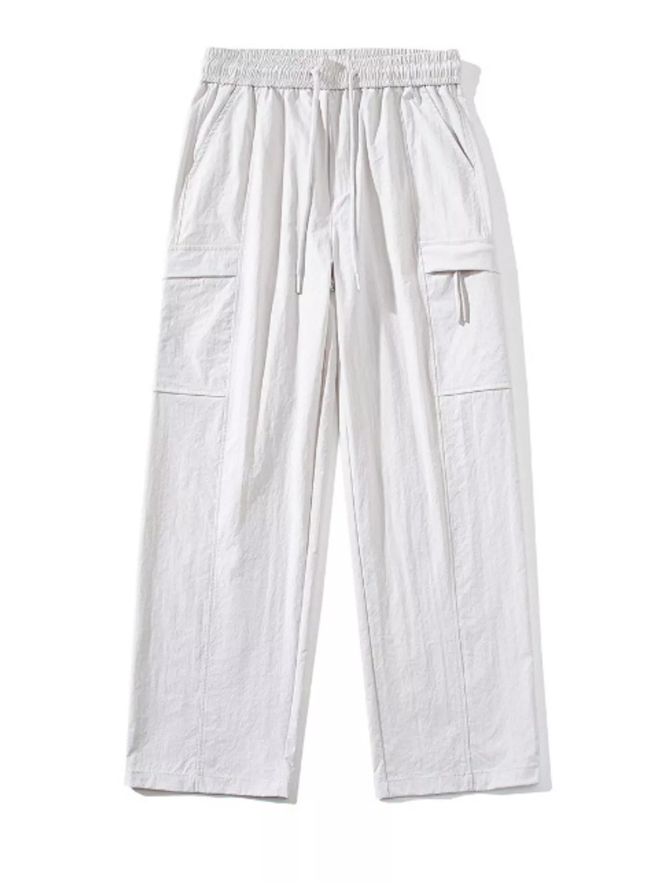 Men's Full Size Drawstring Wide Leg Pants Plus Size designed for comfort and style at Lookzlike