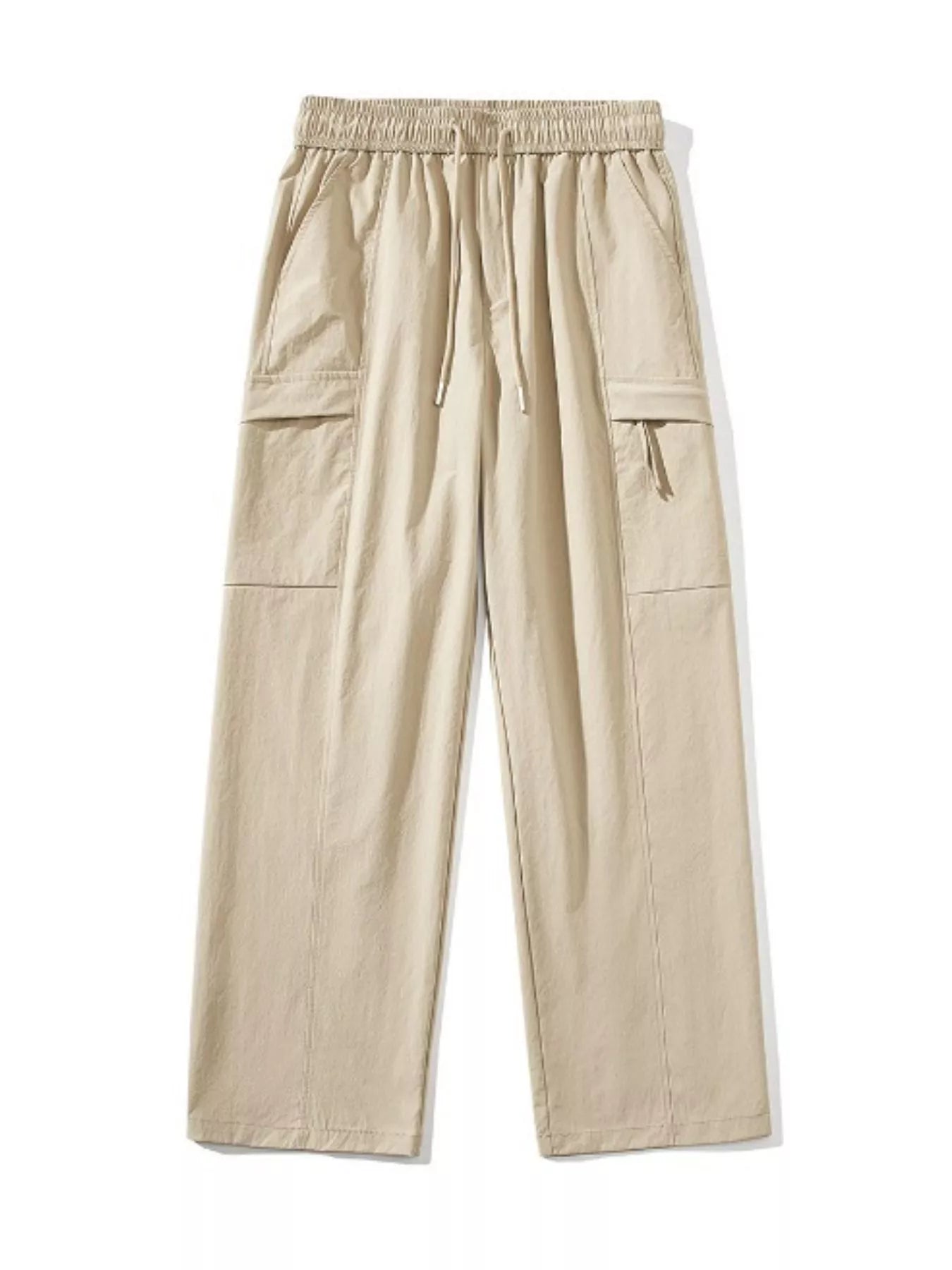 Men's Full Size Drawstring Wide Leg Pants Plus Size designed for comfort and style at Lookzlike
