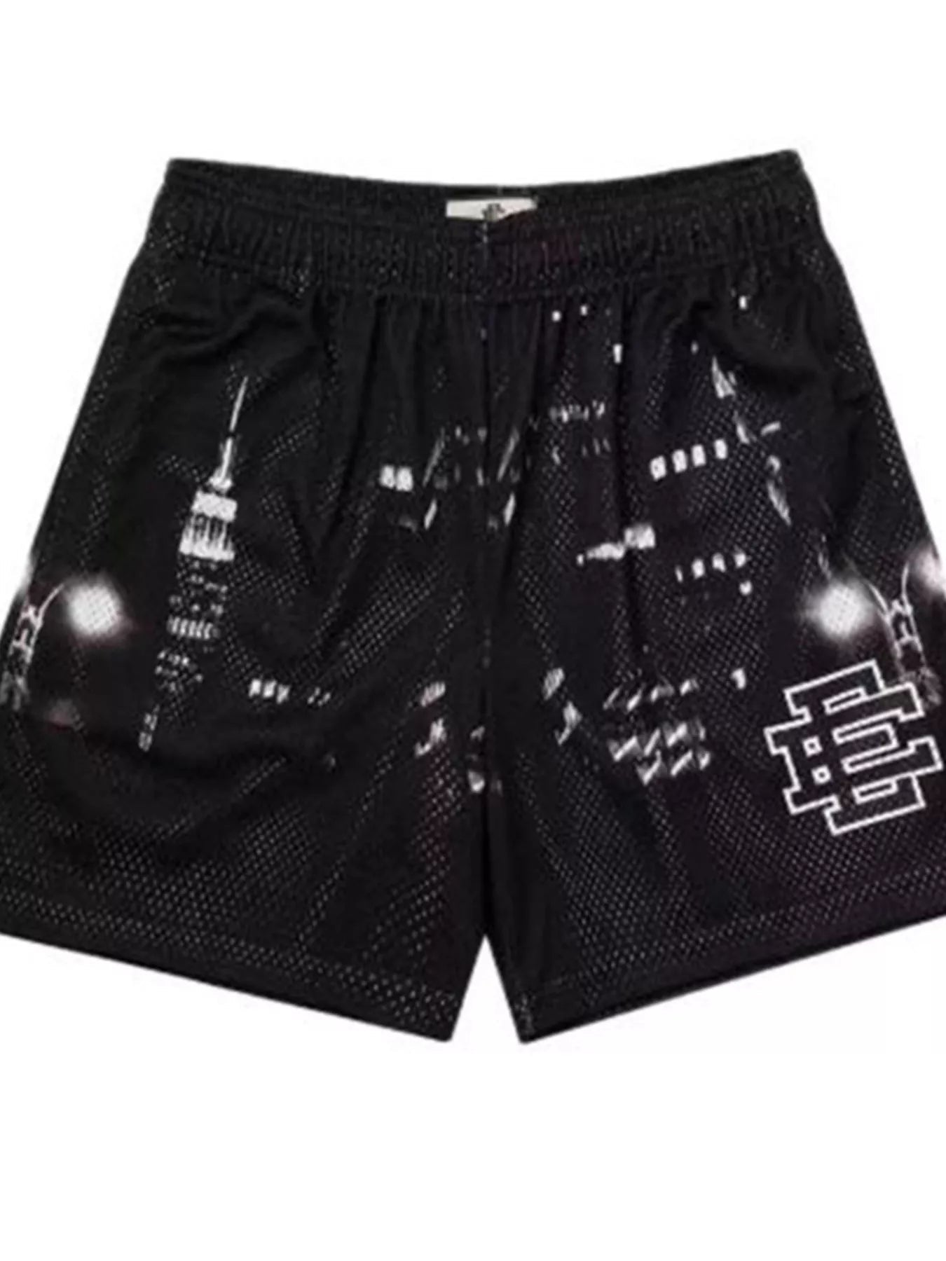Men's Full Size Elastic Waist Shorts Plus Size designed for comfort and style at Lookzlike