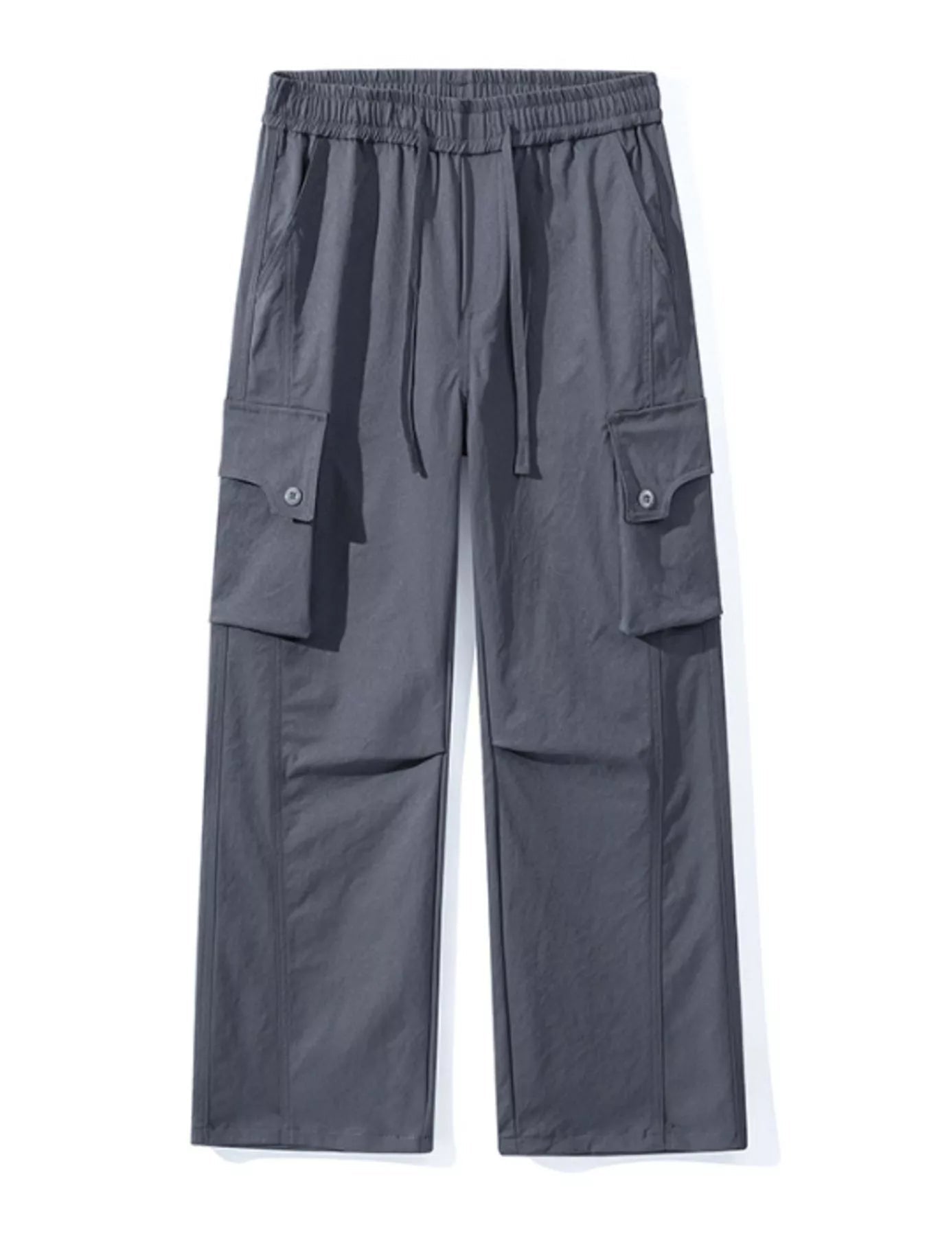 Men's Full Size Loose Fit Multi - Pocket Cargo Pants Plus Size designed for comfort and style at Lookzlike