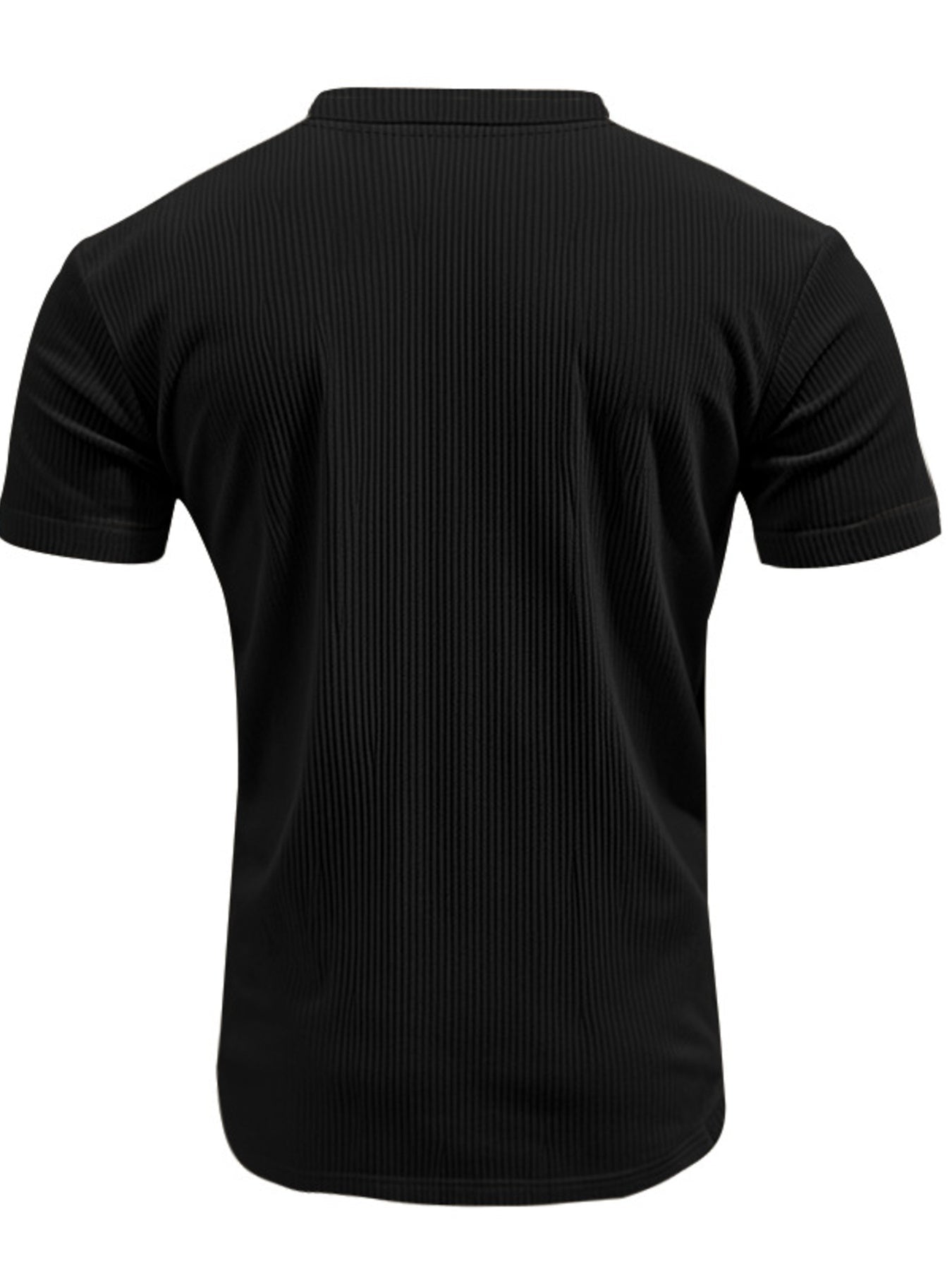 Men's Full Size Ribbed V-Neck T-Shirt Plus Size designed for comfort and style at Lookzlike