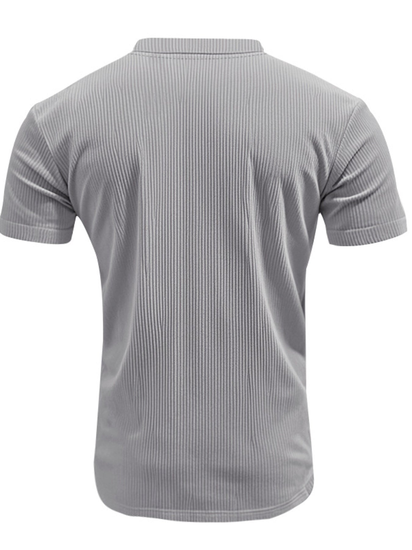 Men's Full Size Ribbed V-Neck T-Shirt Plus Size designed for comfort and style at Lookzlike