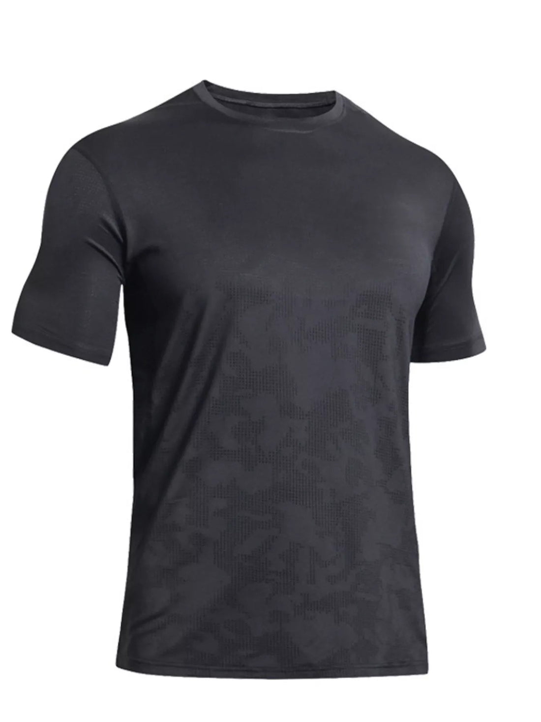 Men's Full Size Round Neck Active T-Shirt Plus Size designed for comfort and style at Lookzlike