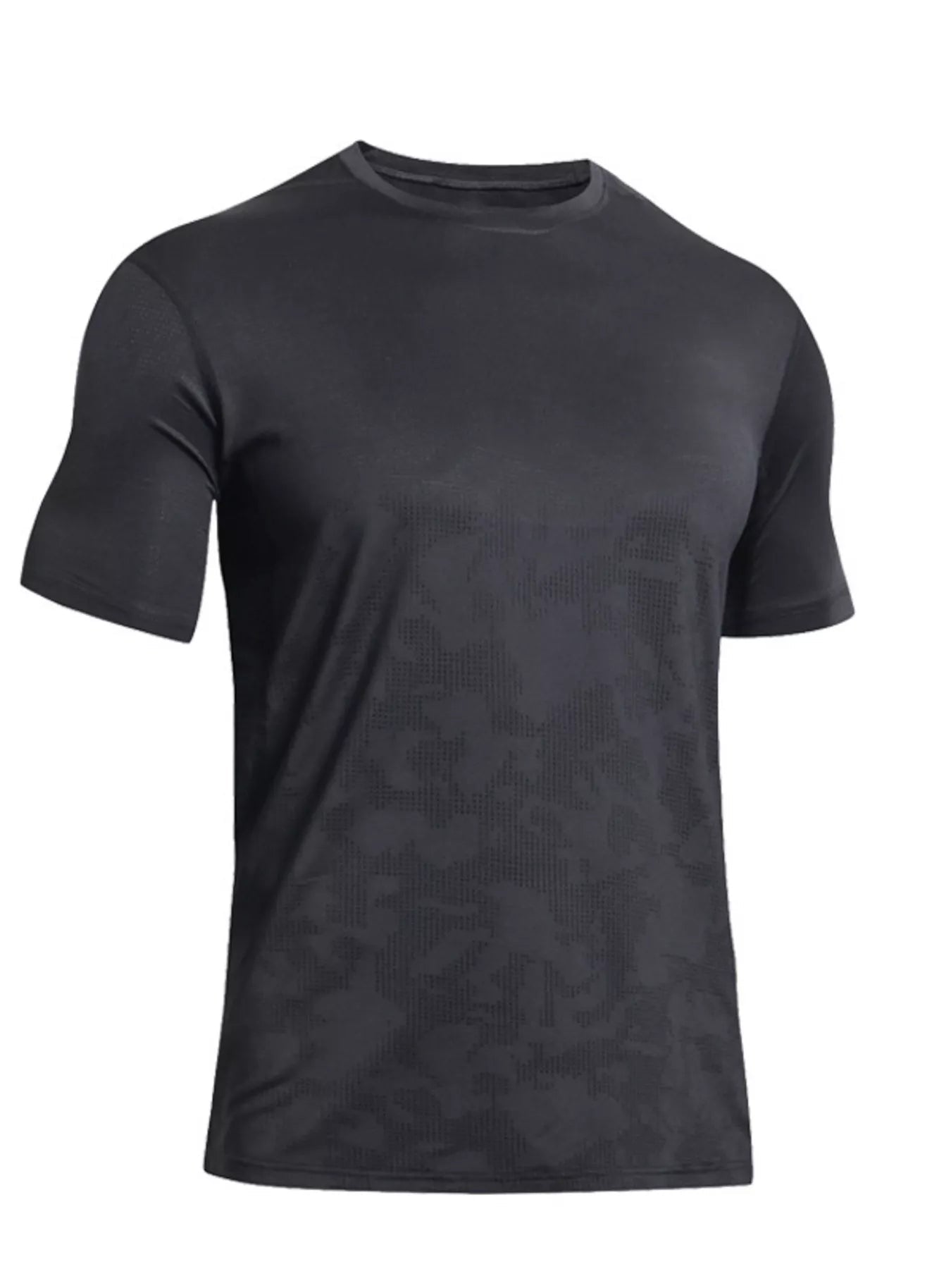 Men's Full Size Round Neck Active T-Shirt Plus Size designed for comfort and style at Lookzlike