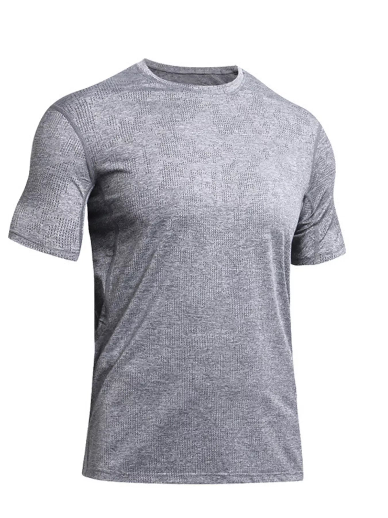 Men's Full Size Round Neck Active T-Shirt Plus Size designed for comfort and style at Lookzlike