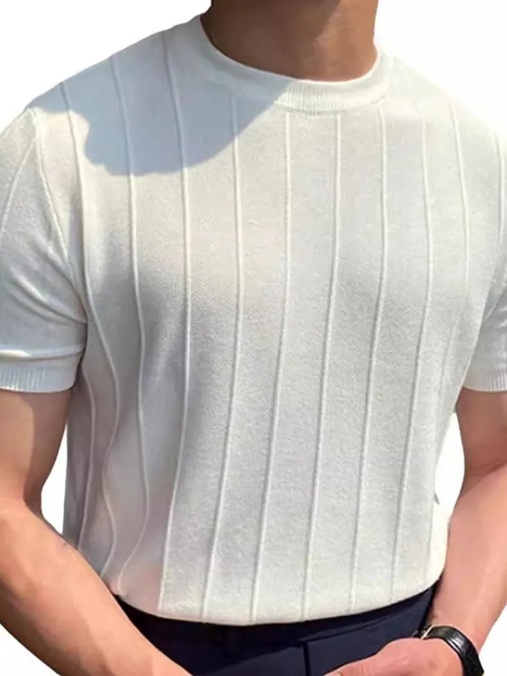 Men's Full Size Round Neck Short Sleeve T-Shirt Plus Size - Lookzlike