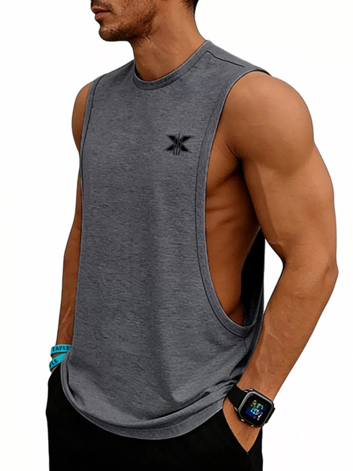 Men's Full Size Round Neck Tank Plus Size designed for comfort and style at Lookzlike