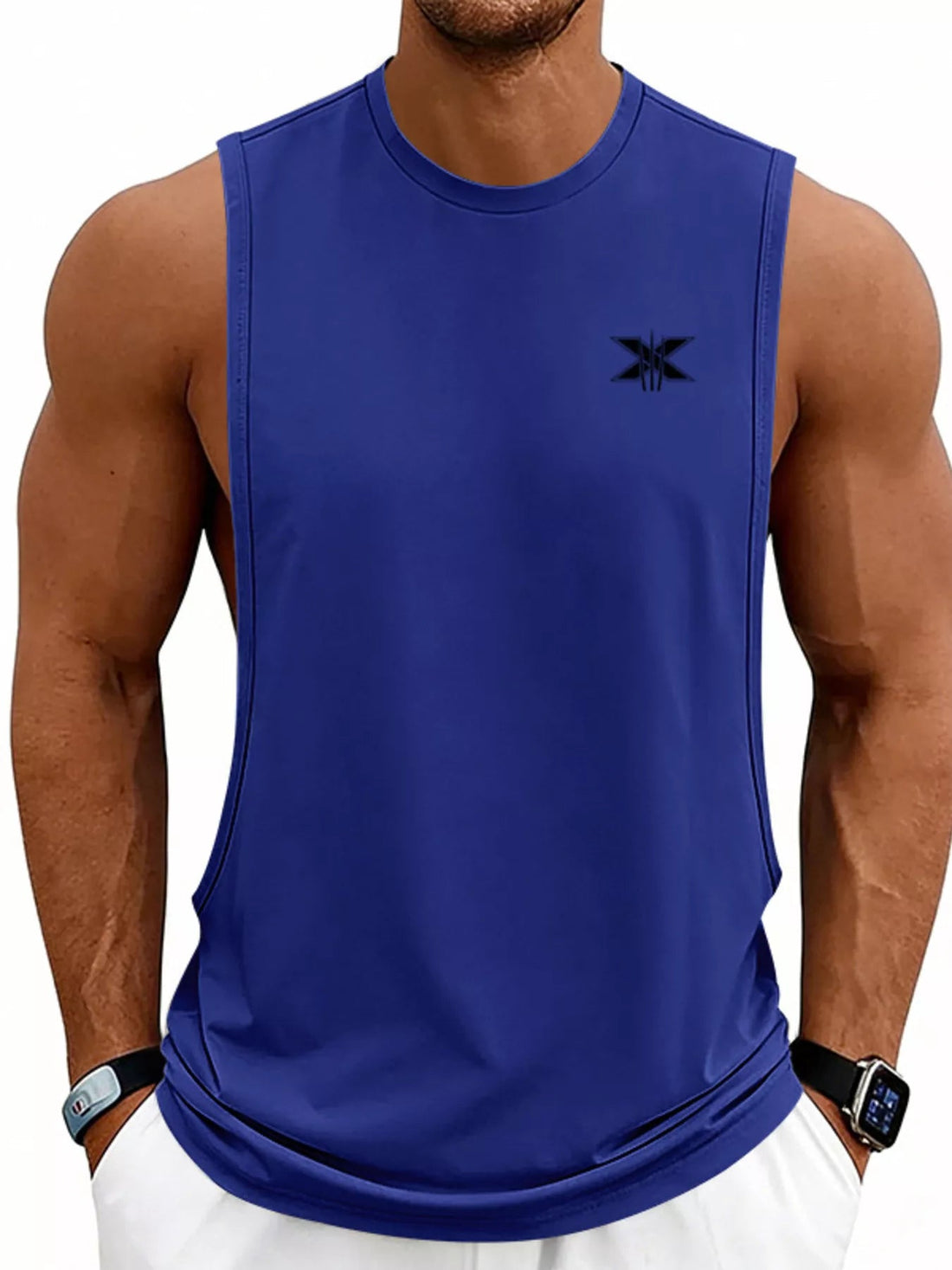 Men's Full Size Round Neck Tank Plus Size designed for comfort and style at Lookzlike