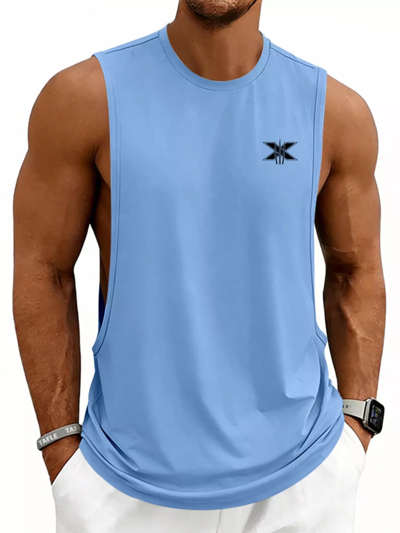 Men's Full Size Round Neck Tank Plus Size designed for comfort and style at Lookzlike