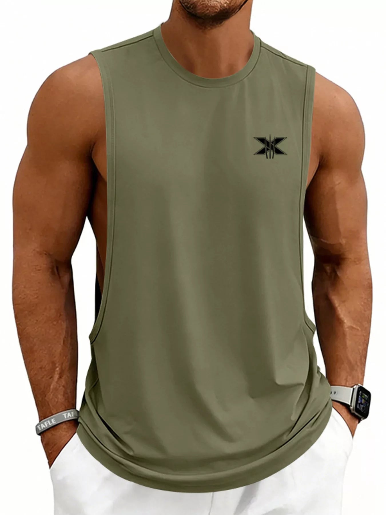 Men's Full Size Round Neck Tank Plus Size designed for comfort and style at Lookzlike