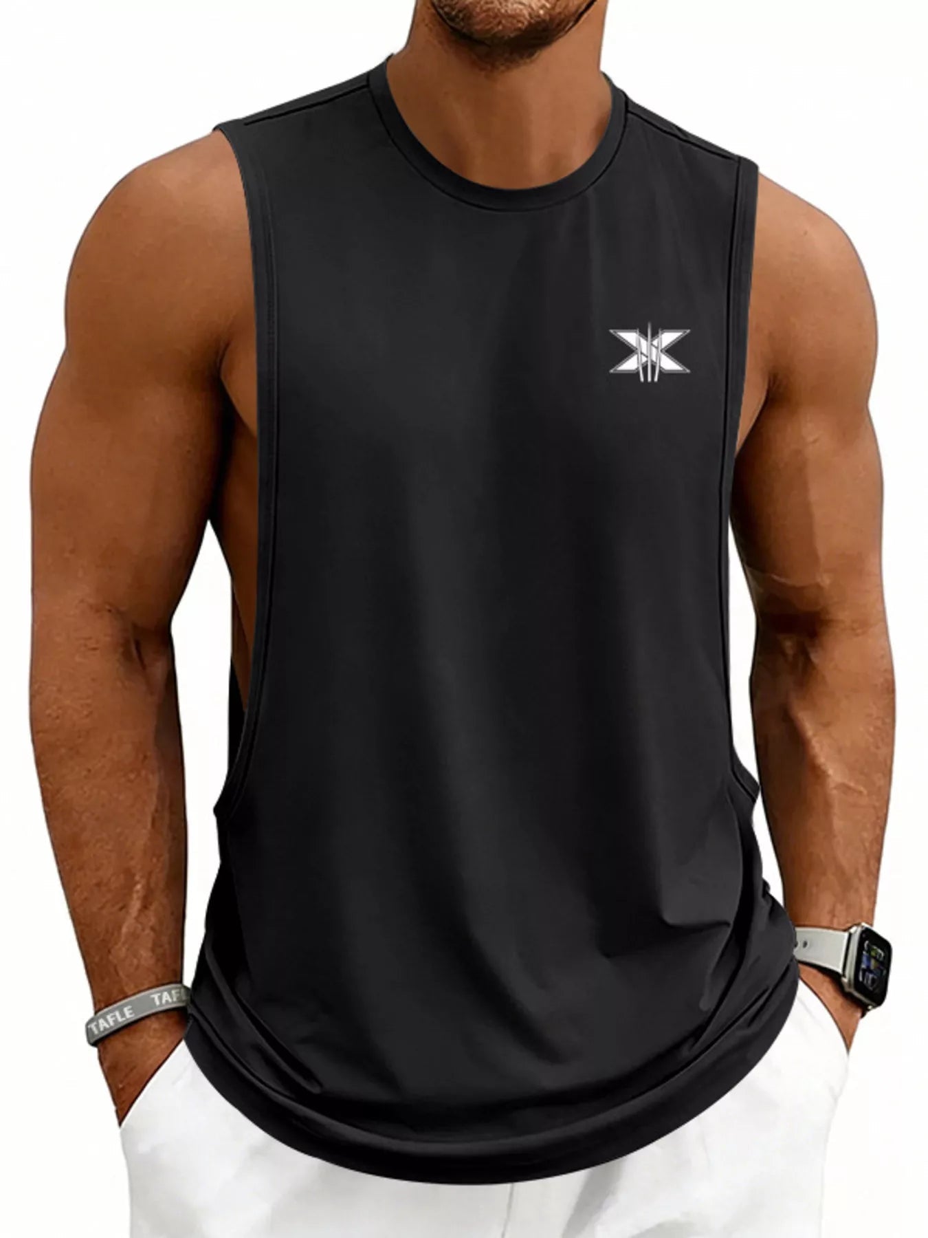 Men's Full Size Round Neck Tank Plus Size designed for comfort and style at Lookzlike