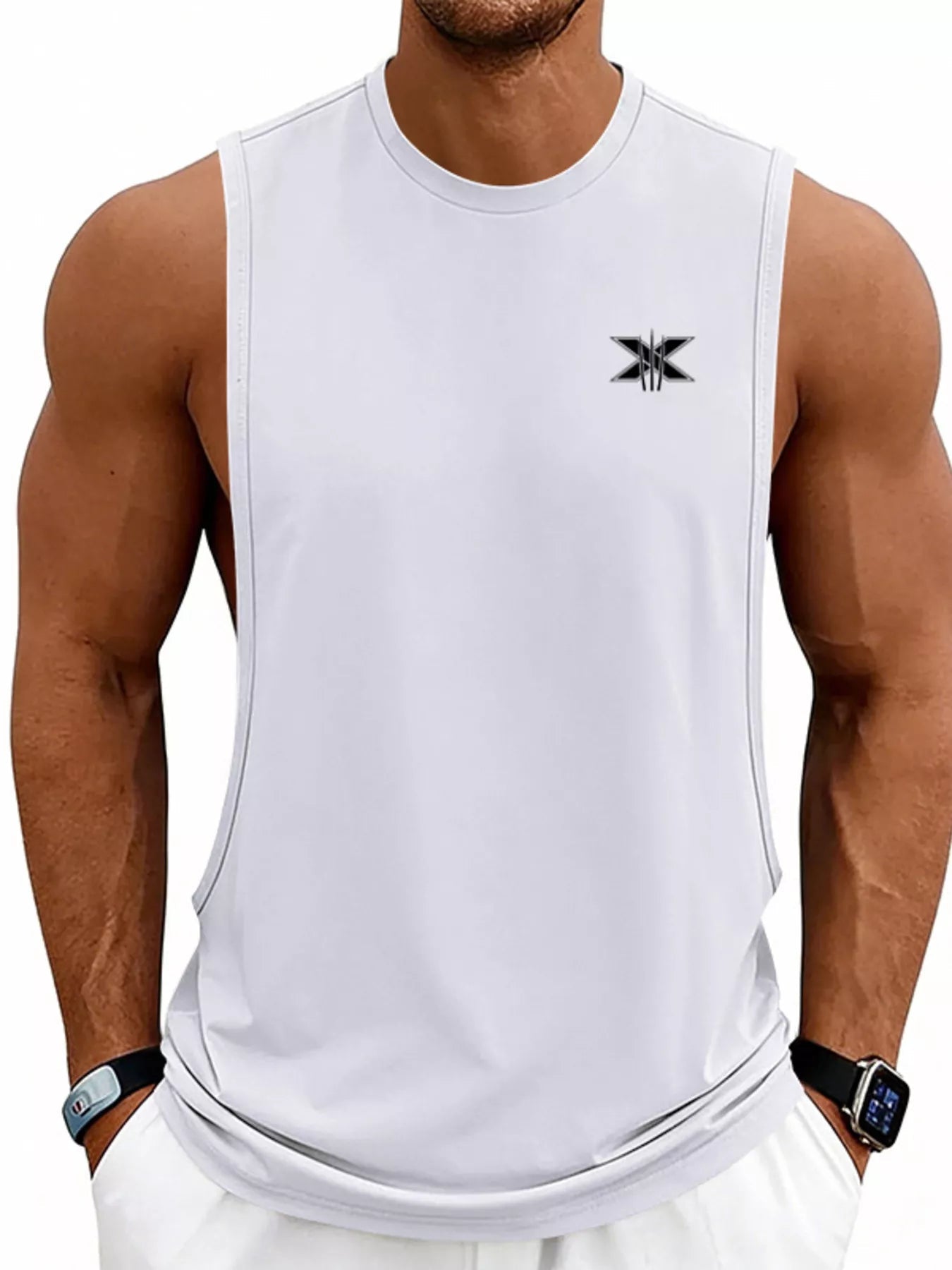 Men's Full Size Round Neck Tank Plus Size designed for comfort and style at Lookzlike