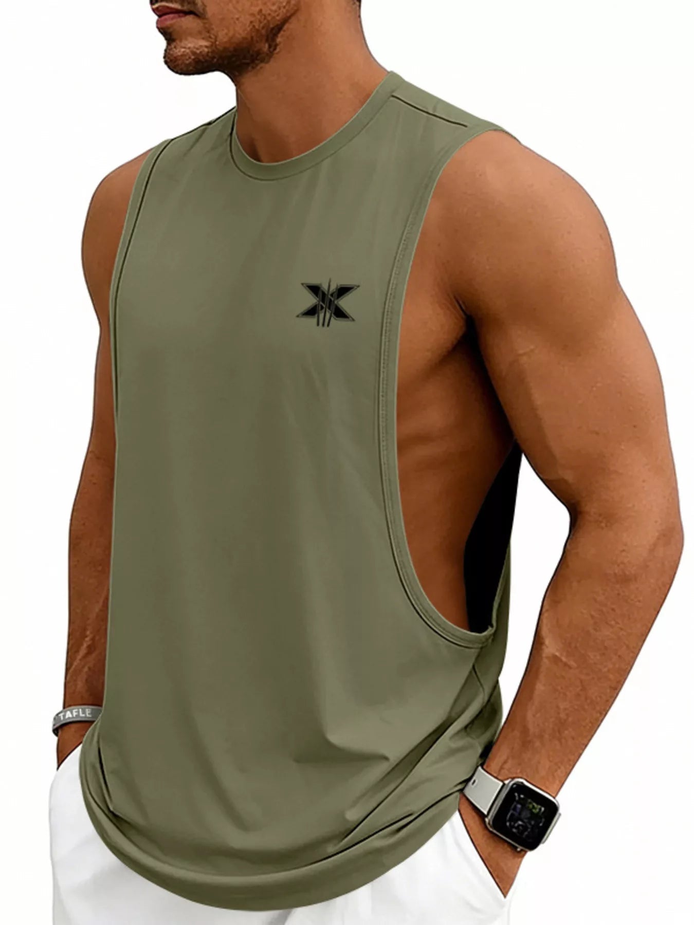 Men's Full Size Round Neck Tank Plus Size designed for comfort and style at Lookzlike