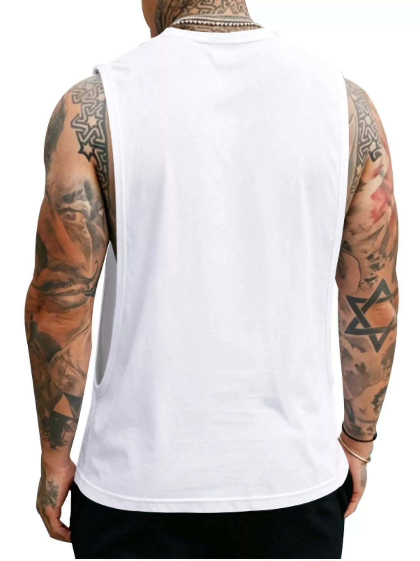 Men's Full Size Round Neck Tank Top Plus Size designed for comfort and style at Lookzlike