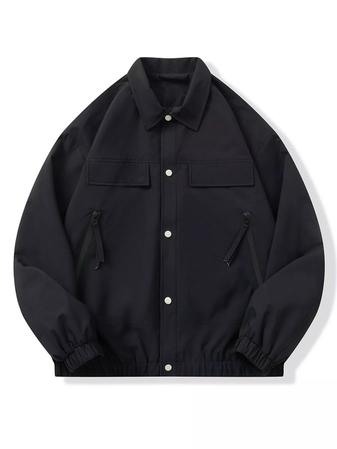 Men's Full Size Snap Down Long Sleeve Jacket Plus Size designed for comfort and style at Lookzlike