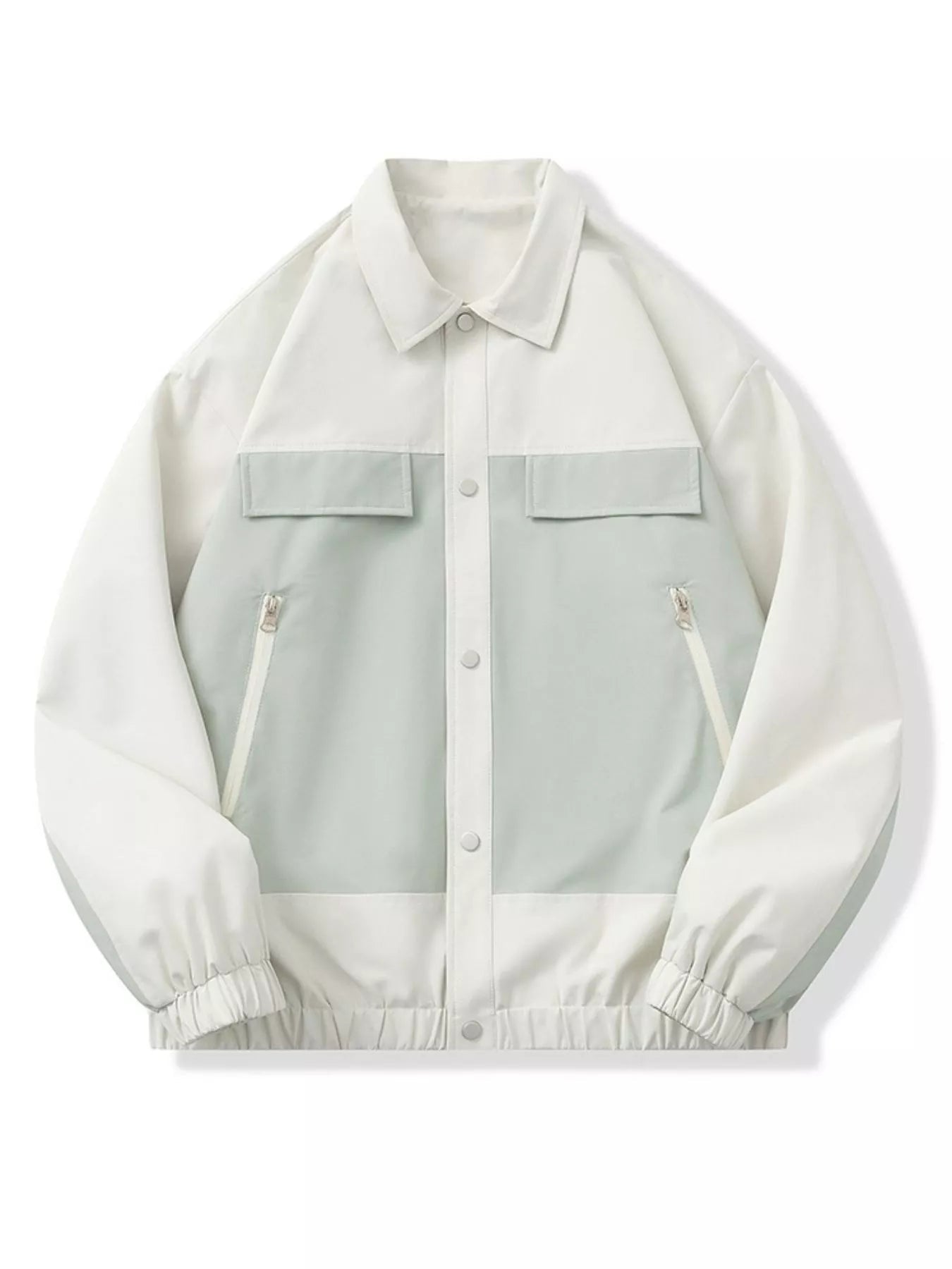 Men's Full Size Snap Down Long Sleeve Jacket Plus Size designed for comfort and style at Lookzlike