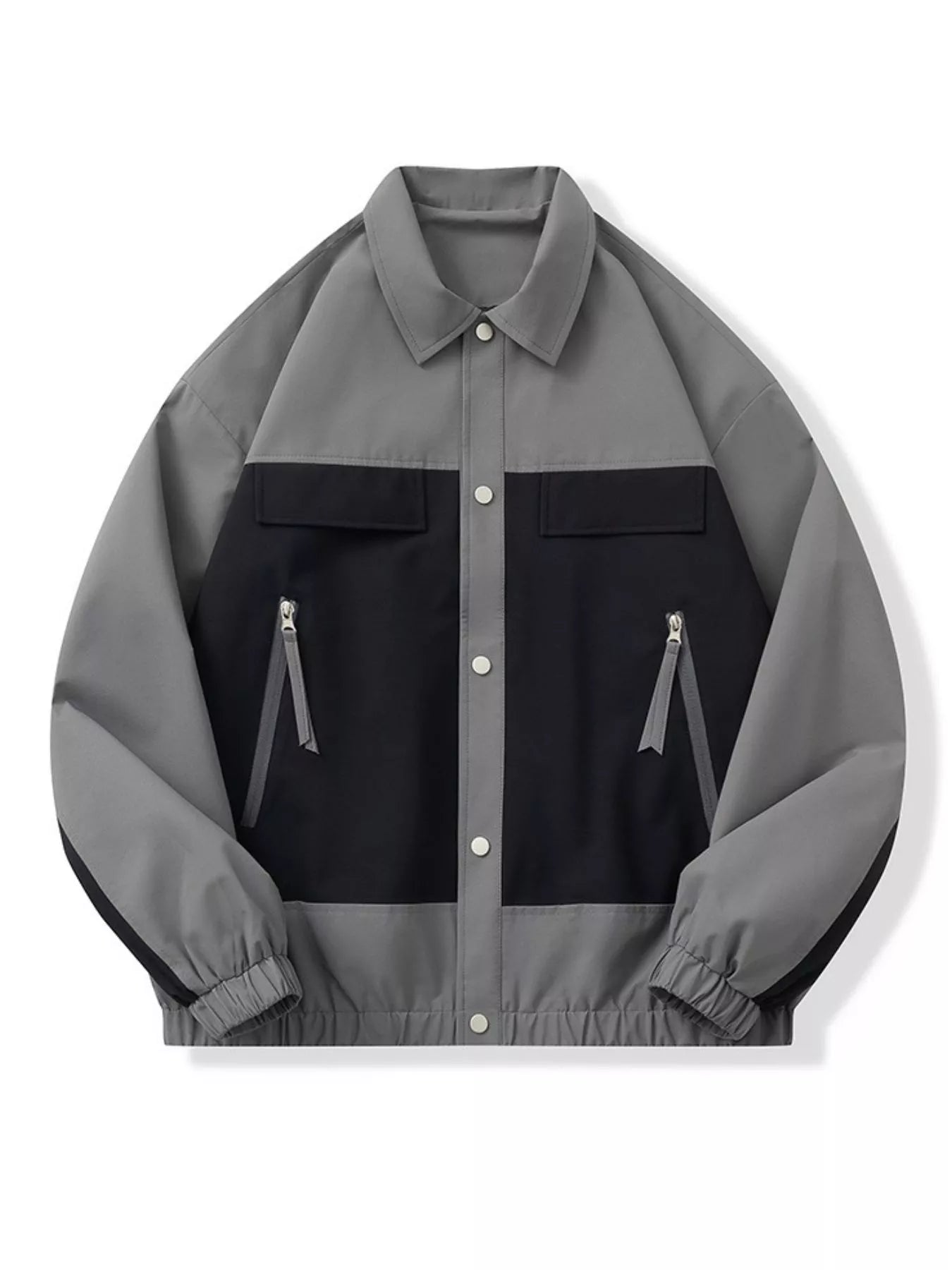 Men's Full Size Snap Down Long Sleeve Jacket Plus Size designed for comfort and style at Lookzlike