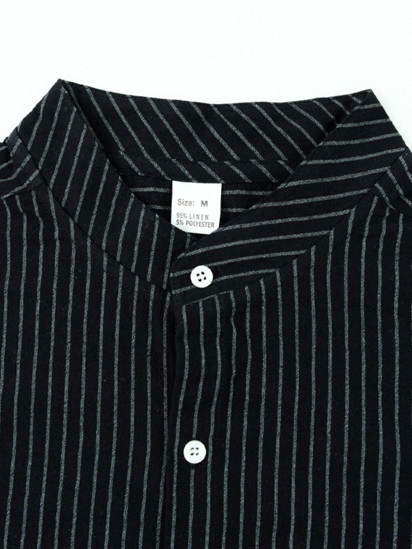 Men's Full Size Striped Long Sleeve Shirt Plus Size designed for comfort and style at Lookzlike